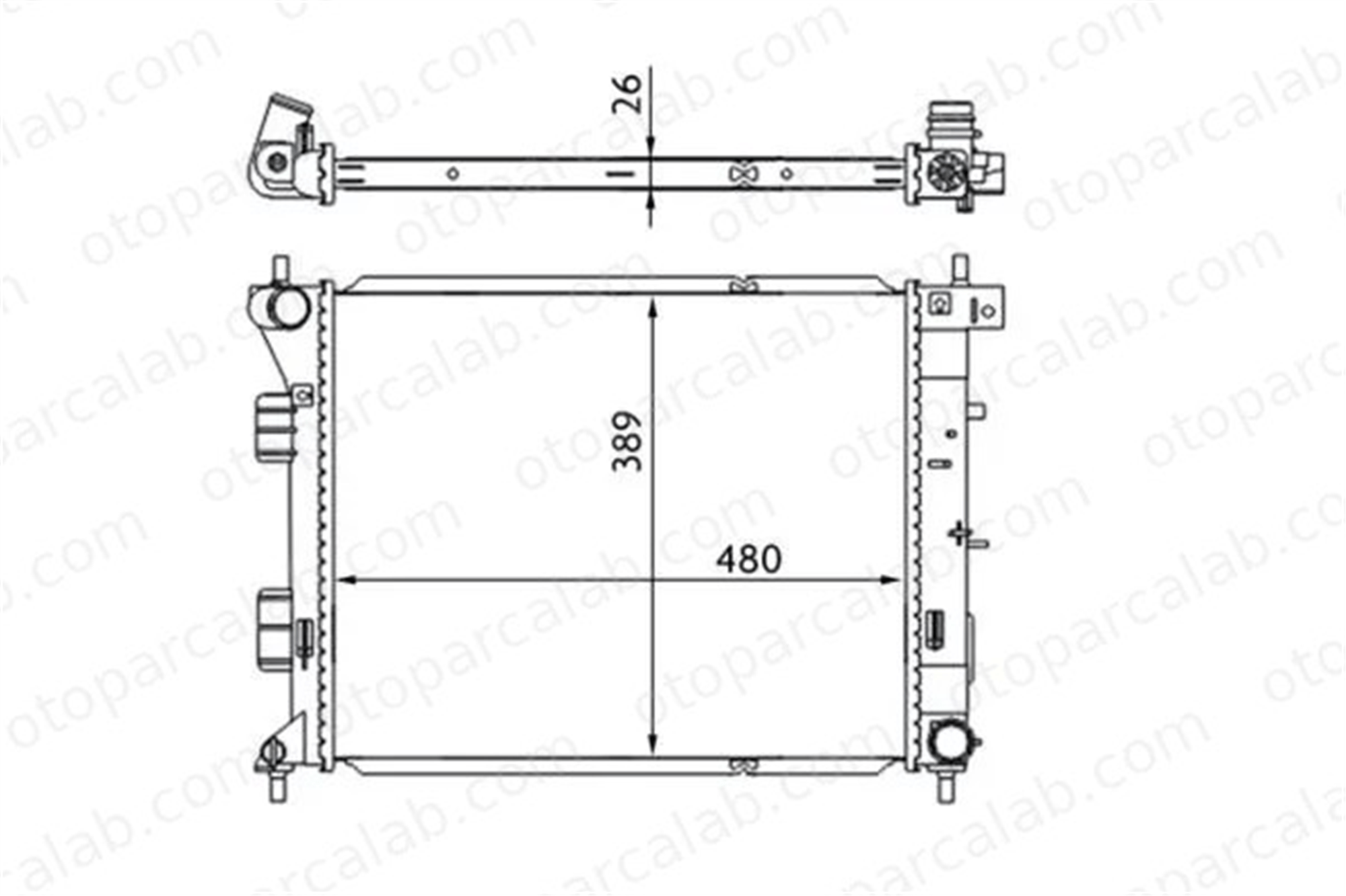 MAHLE CR 1693 000S Su Radyatörü HYUNDAI i30 i30 Coupe 25310 25810