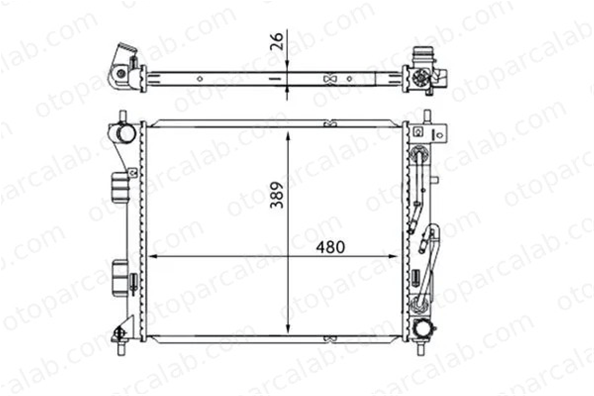MAHLE CR 1694 000S Su Radyatörü HYUNDAI i30 KIA CEE'D 25310 25100
