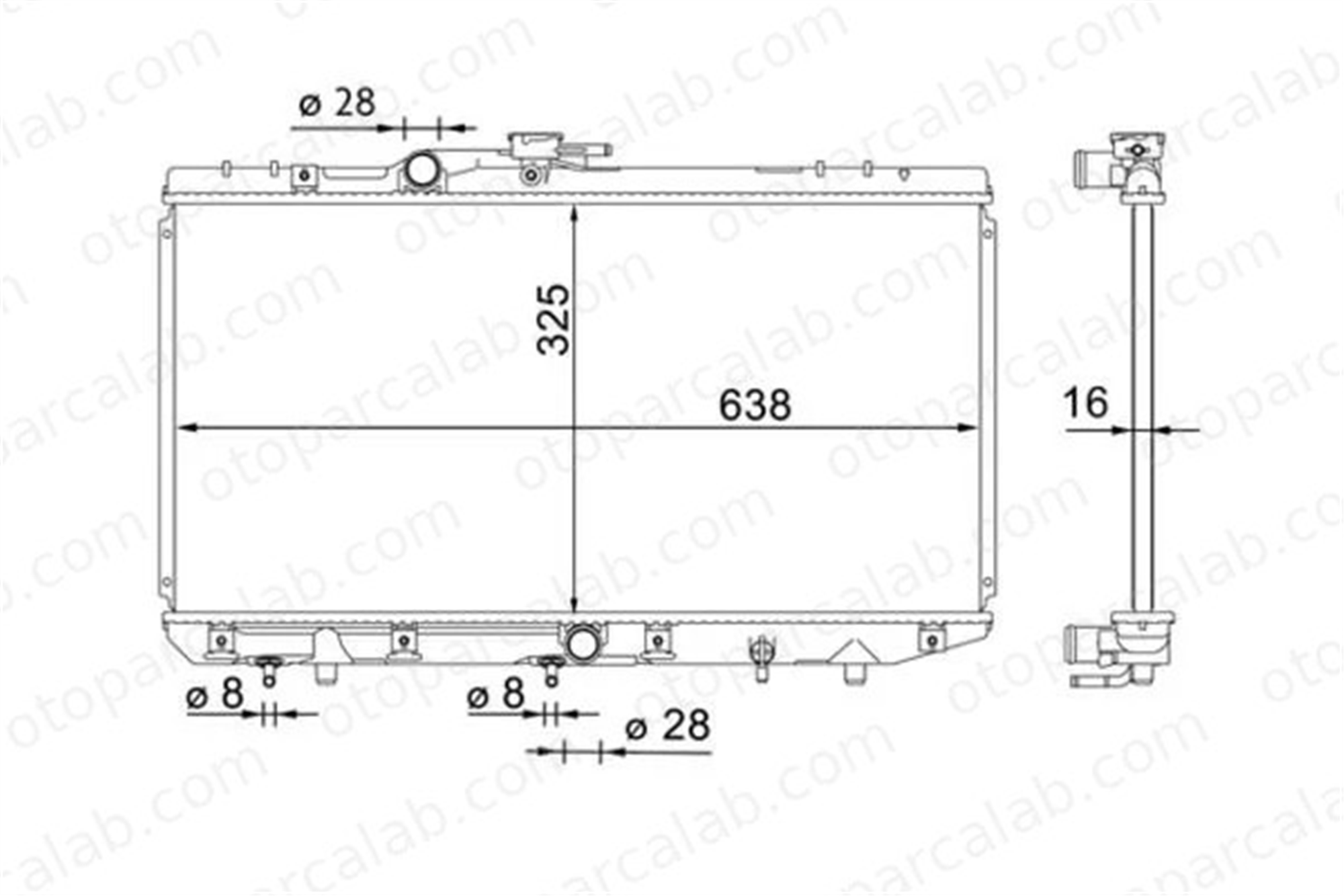 MAHLE CR 1699 000S Su Radyatörü TOYOTA STARLET 17700 66J10