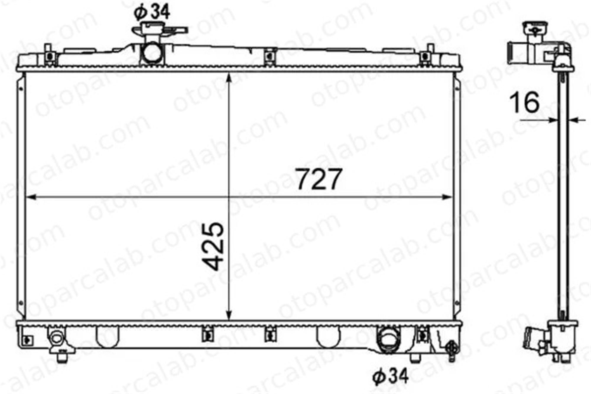 MAHLE CR 1866 000S Su Radyatörü TOYOTA AVENSIS VERSO 2025008203 1640037220