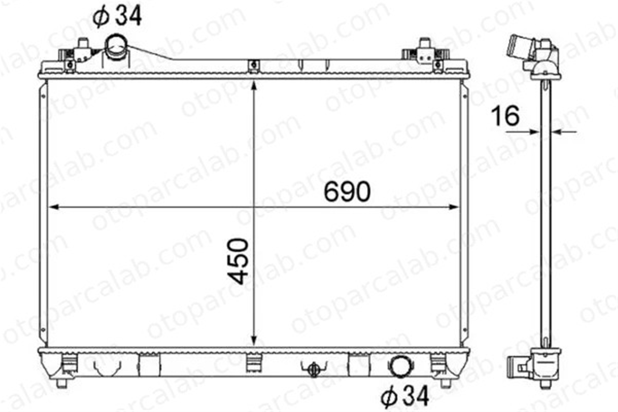 MAHLE CR 1873 000S Su Radyatörü SUZUKI GRAND VITARA II GRAND VITARA I 2045000603 1770066J00