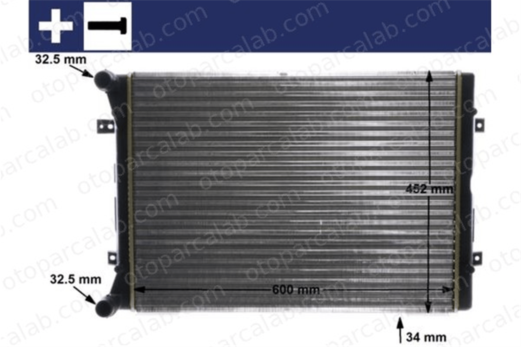 MAHLE CR 2038 000S Su Radyatörü VW SHARAN SEAT ALHAMBRA 7M3121253F 1212576