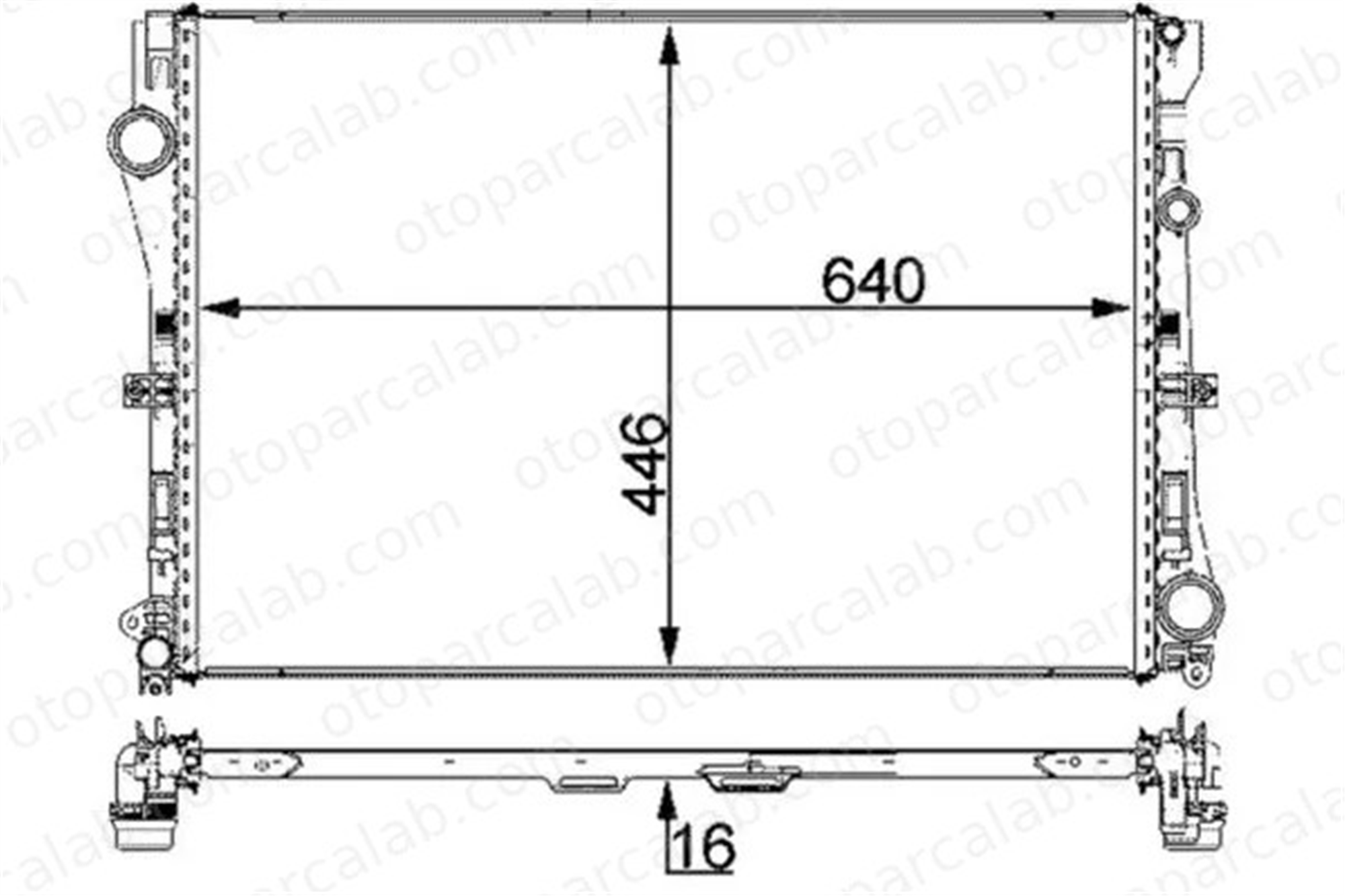 MAHLE CR 2100 000P Su Radyatörü MERCEDES-BENZ C-SERISI T-Model C-SERISI A0995002203 995002203