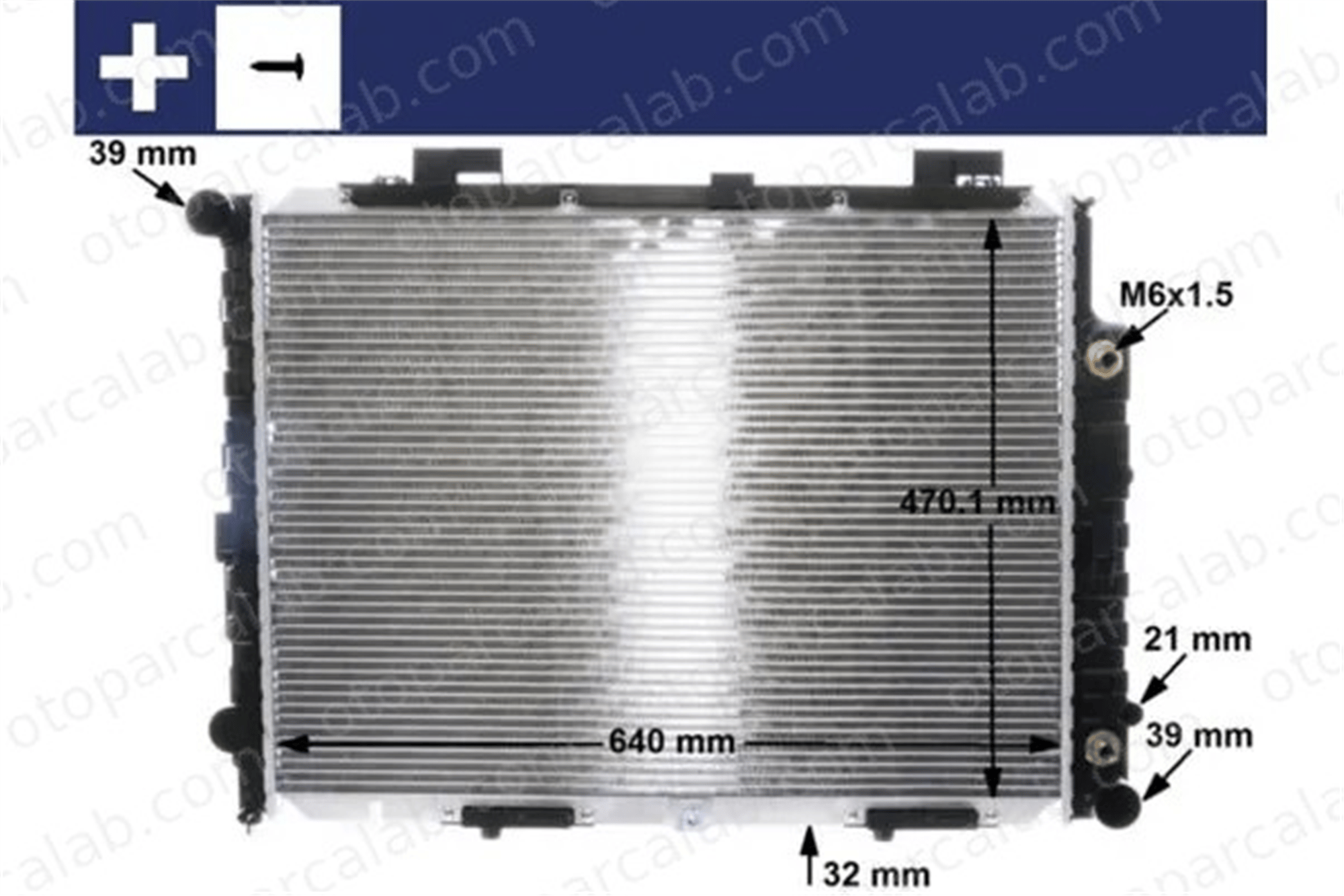 MAHLE CR 2204001S Su Radyatörü MERCEDES-BENZ E-SERISI E-SERISI T-Model MB660596 2105000803