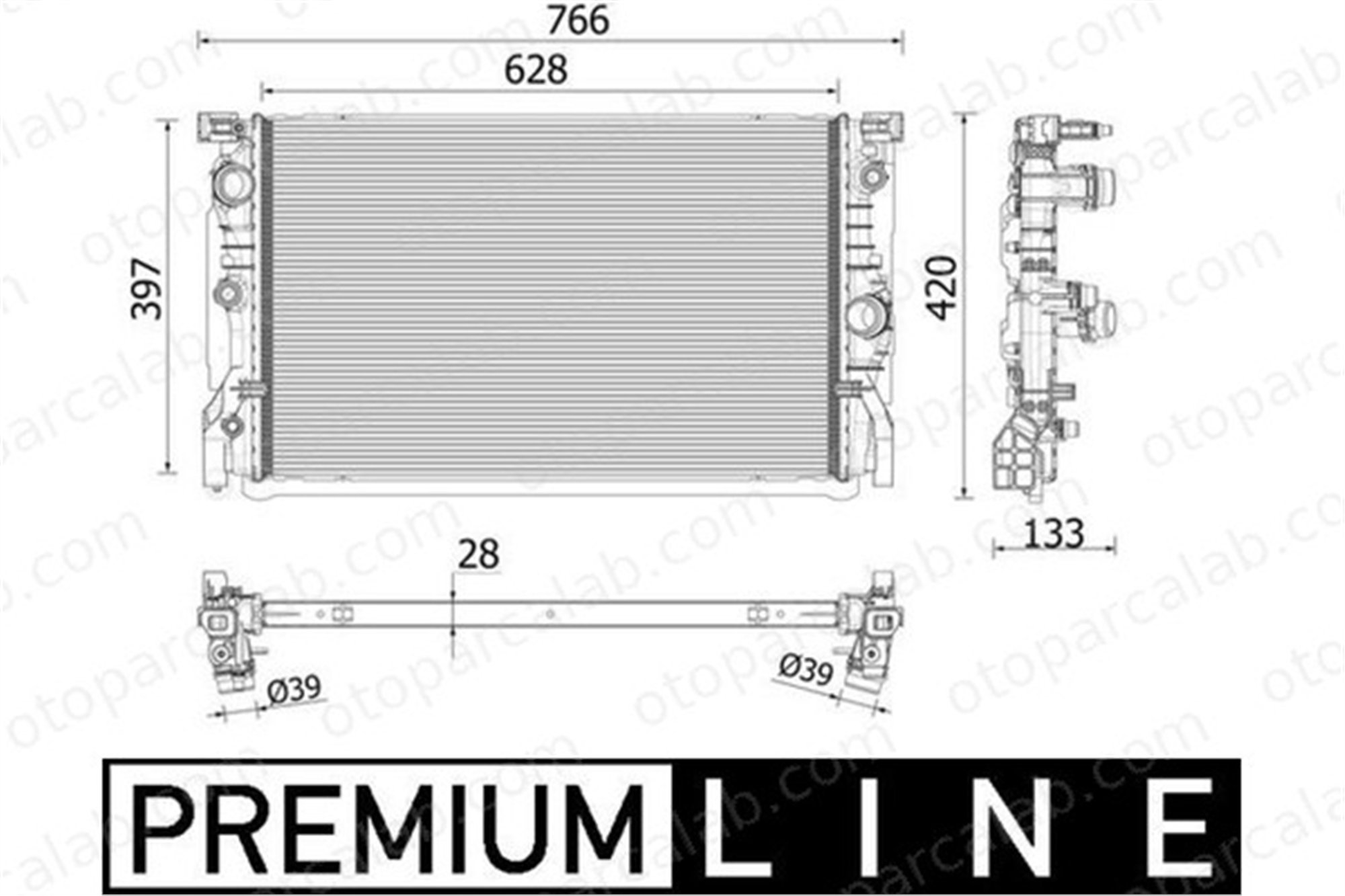 MAHLE CR 2223 000P Su Radyatörü BMW 5 5 Touring 17118474824 17118576506