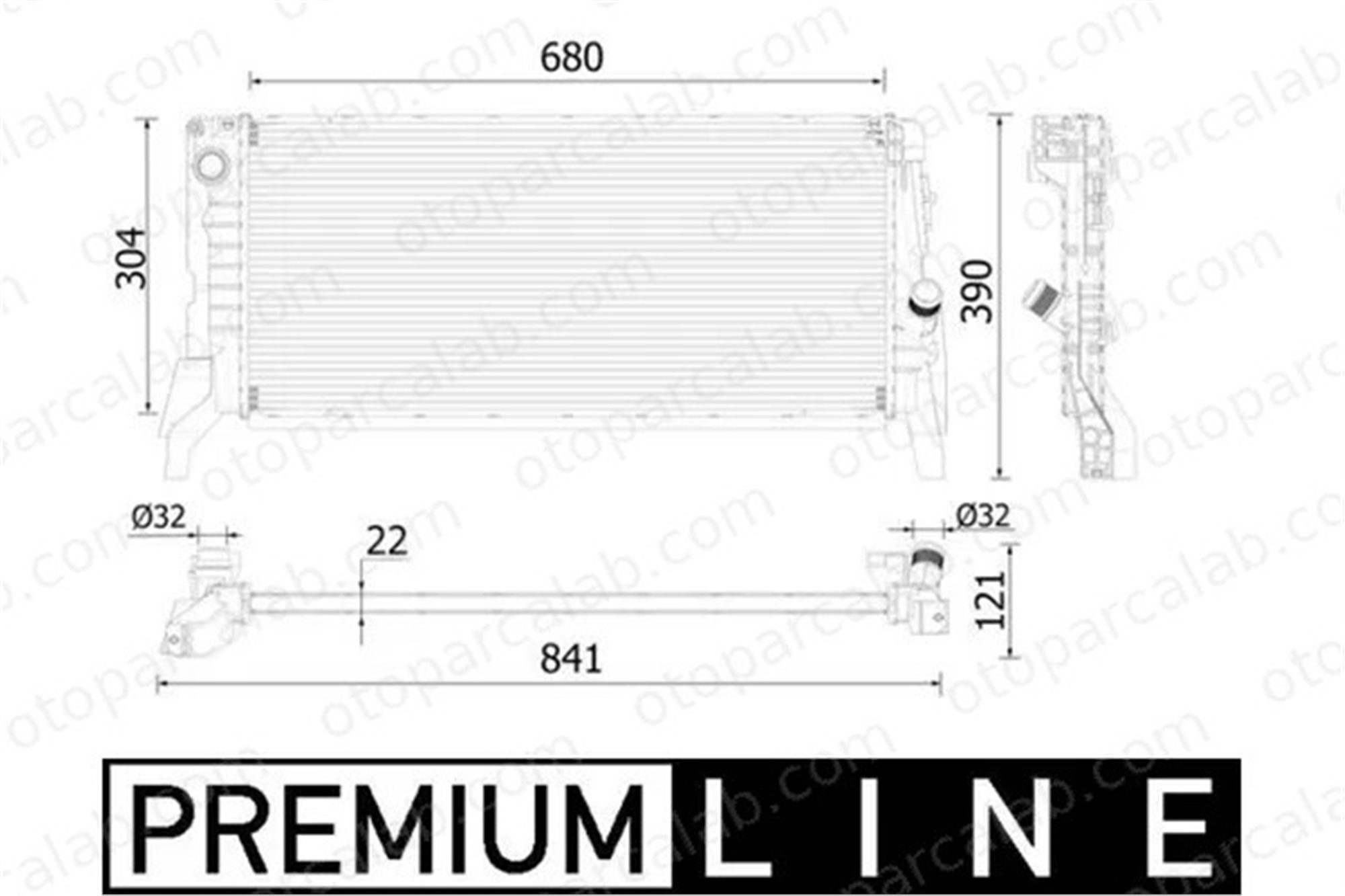 MAHLE CR 2306 000P Su Radyatörü MINI MINI BMW 2 Active Tourer 24637 17117617630