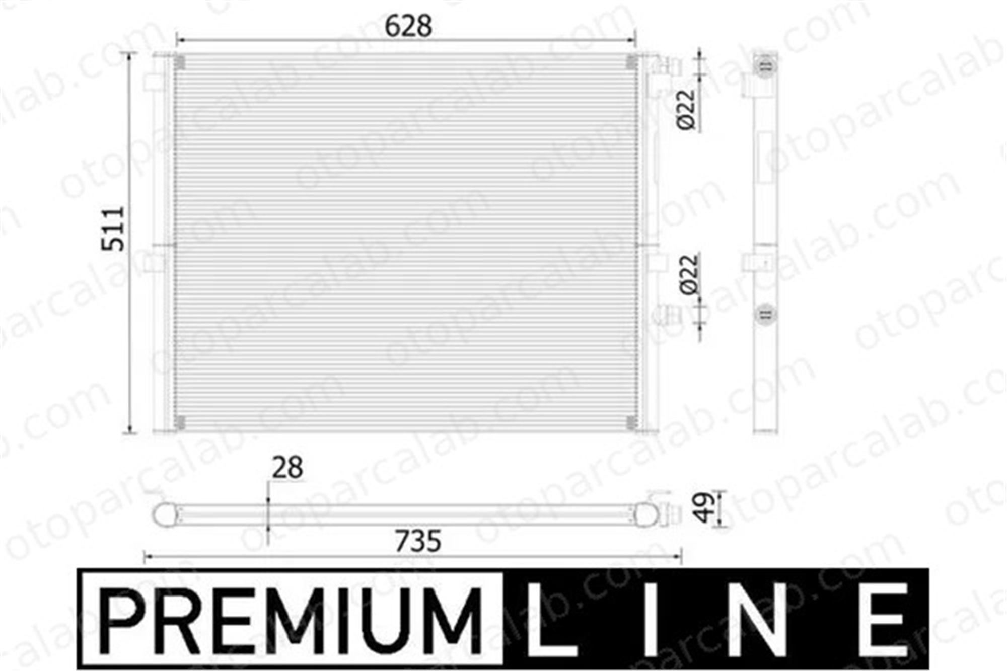 MAHLE CR 2307 000P Su Radyatörü BMW 5 5 Touring 17118484638 17112670099