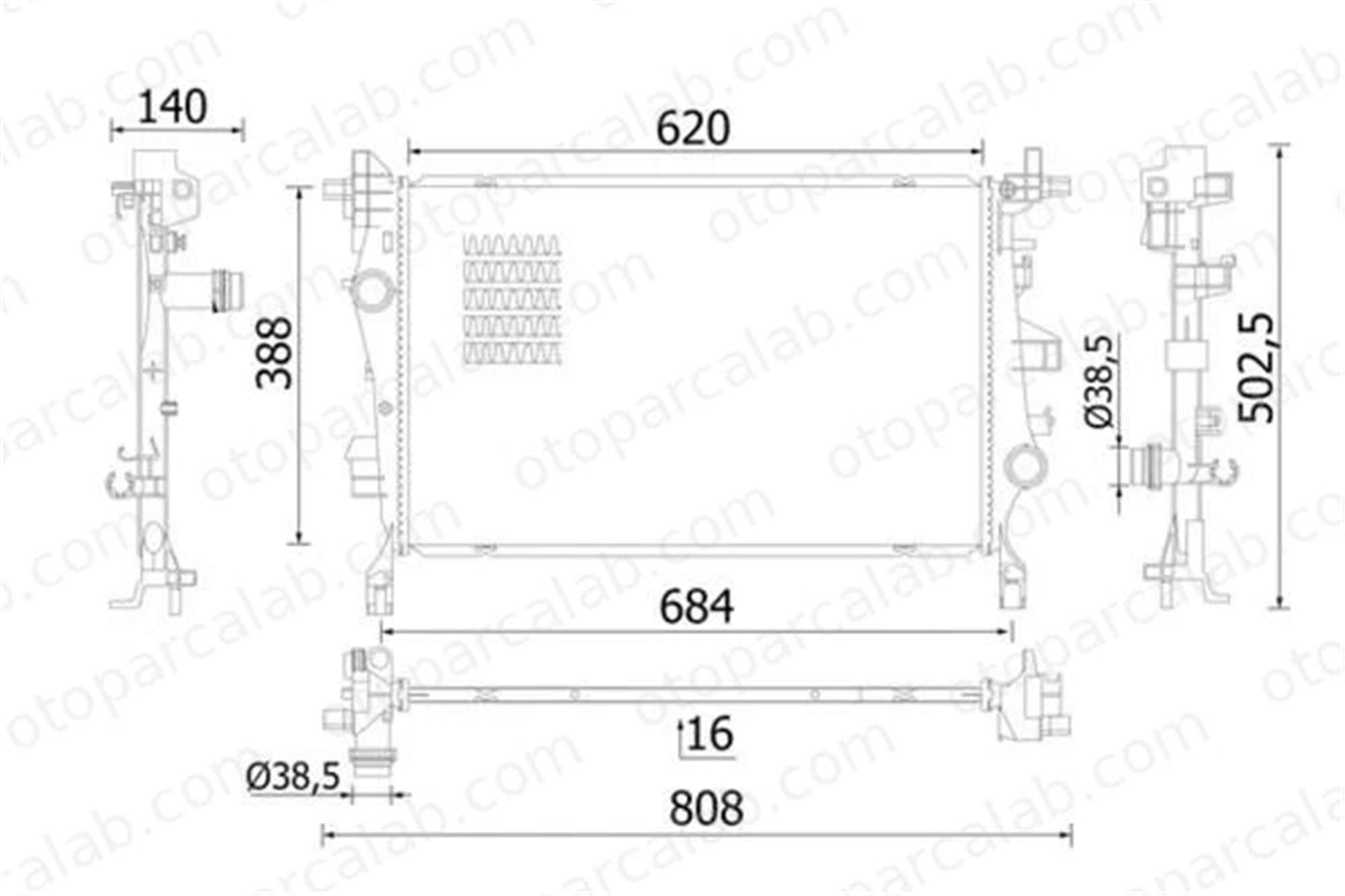 MAHLE CR 2426 000S Su Radyatörü FIAT 500X JEEP RENEGADE SUV CR2426000S 51965899