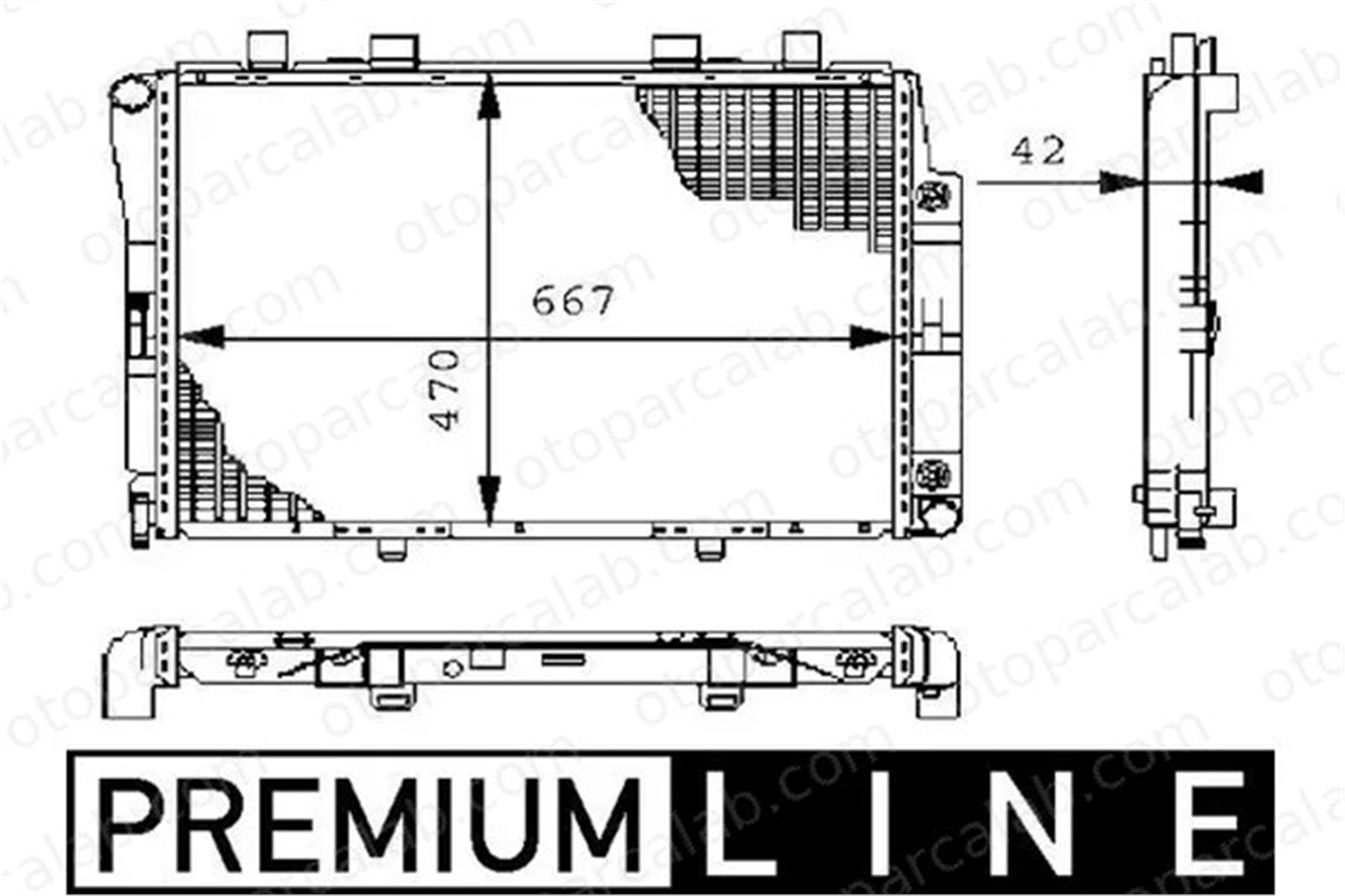 MAHLE CR 246 000P Su Radyatörü MERCEDES-BENZ S-SERISI A1405001303 1405001303