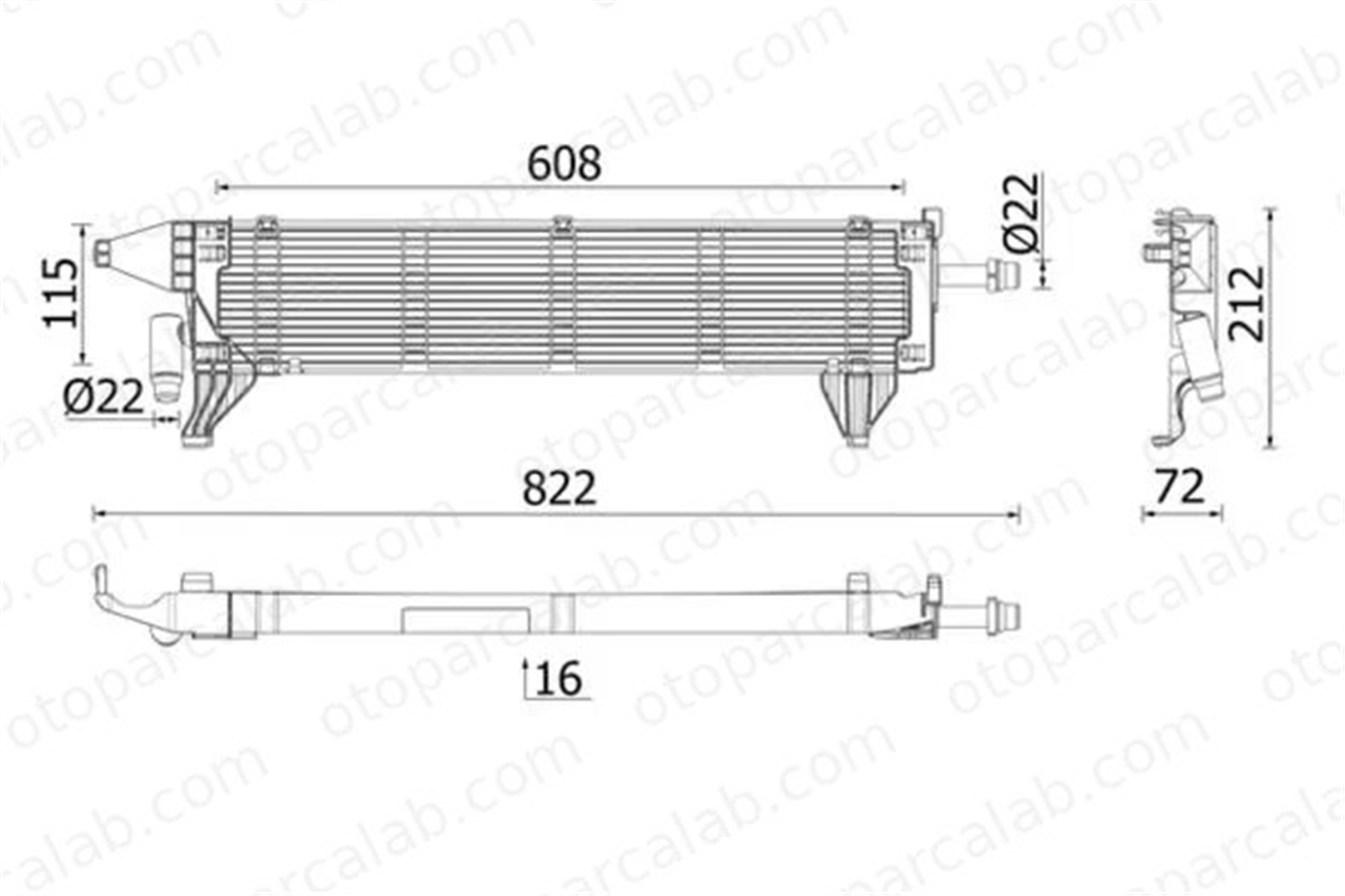 MAHLE CR 2636 000P Su Radyatörü MERCEDES-BENZ E-SERISI E-SERISI Cabrio CR2636000P 995001401