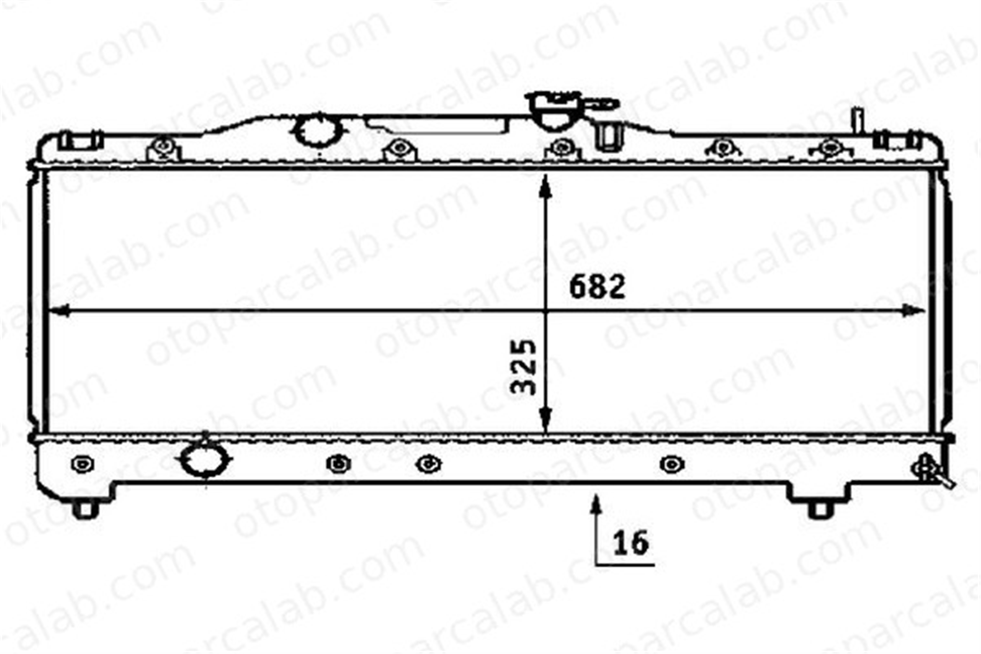MAHLE CR 533 000S Su Radyatörü TOYOTA CARINA E VI CARINA E VI Sedan 19010 1640002160