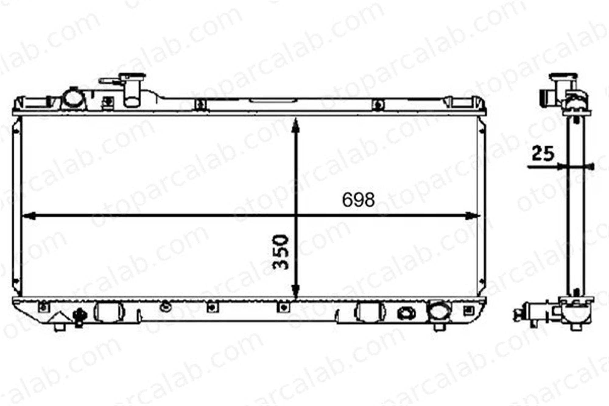 MAHLE CR 542 000S Su Radyatörü TOYOTA RAV 4 I RAV 4 I Cabrio 2205000003 164007A110