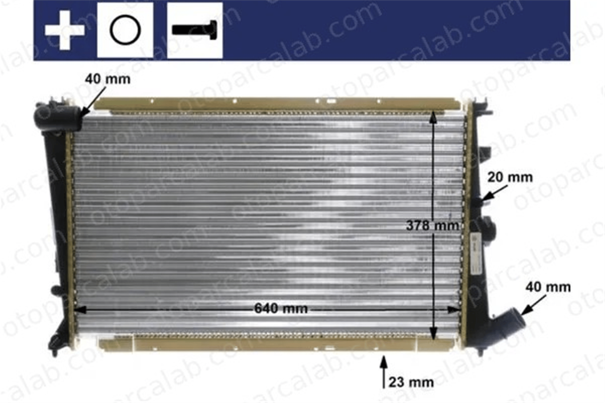 MAHLE CR 586 000S Su Radyatörü CITROËN XM XM Break 130100000 1300N0