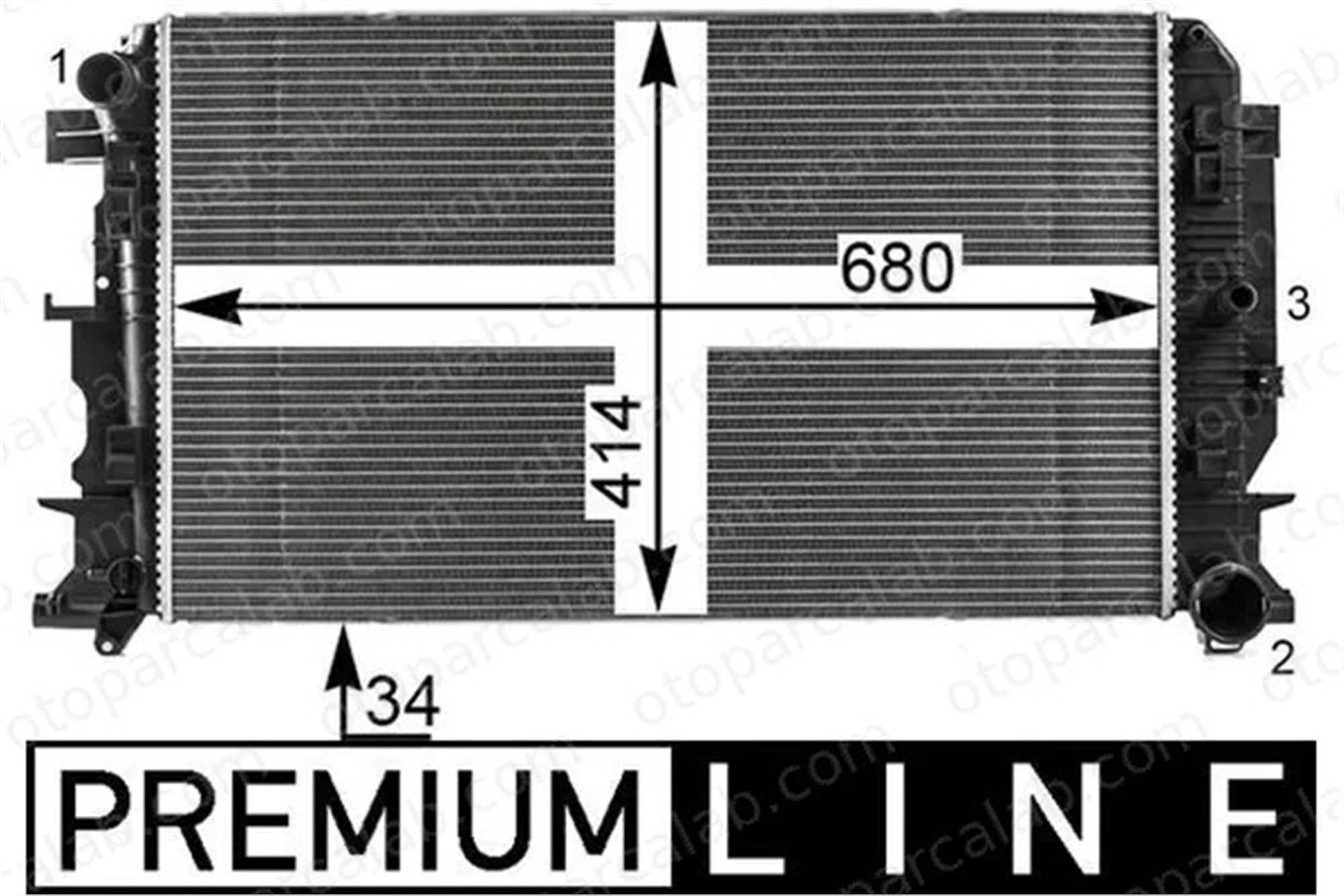 MAHLE CR 61 000P Su Radyatörü MERCEDES-BENZ SPRINTER 3,5-t Panelvan/Van SPRINTER 5-t Panelvan/Van 39059781 9065000102