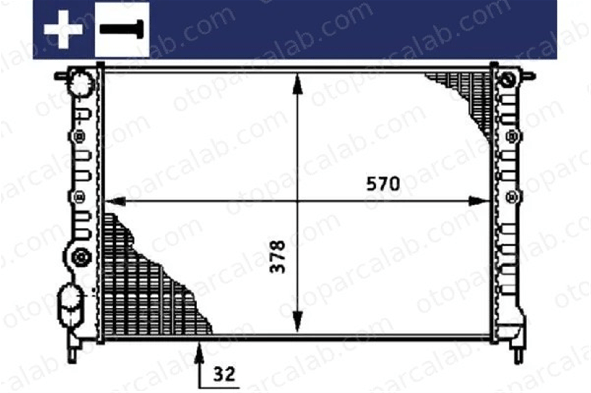 MAHLE CR 638 000S Su Radyatörü RENAULT 19 II Chamade 19 II 1436055 1436060