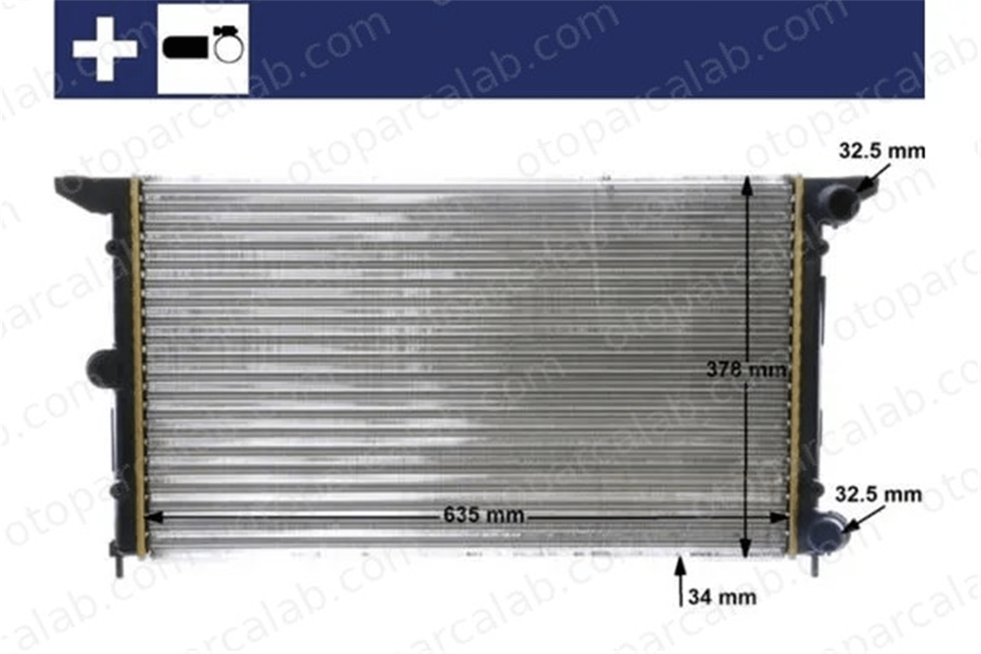 MAHLE CR 641 000S Su Radyatörü SEAT ALHAMBRA VW SHARAN A1245006203 7M3121253B