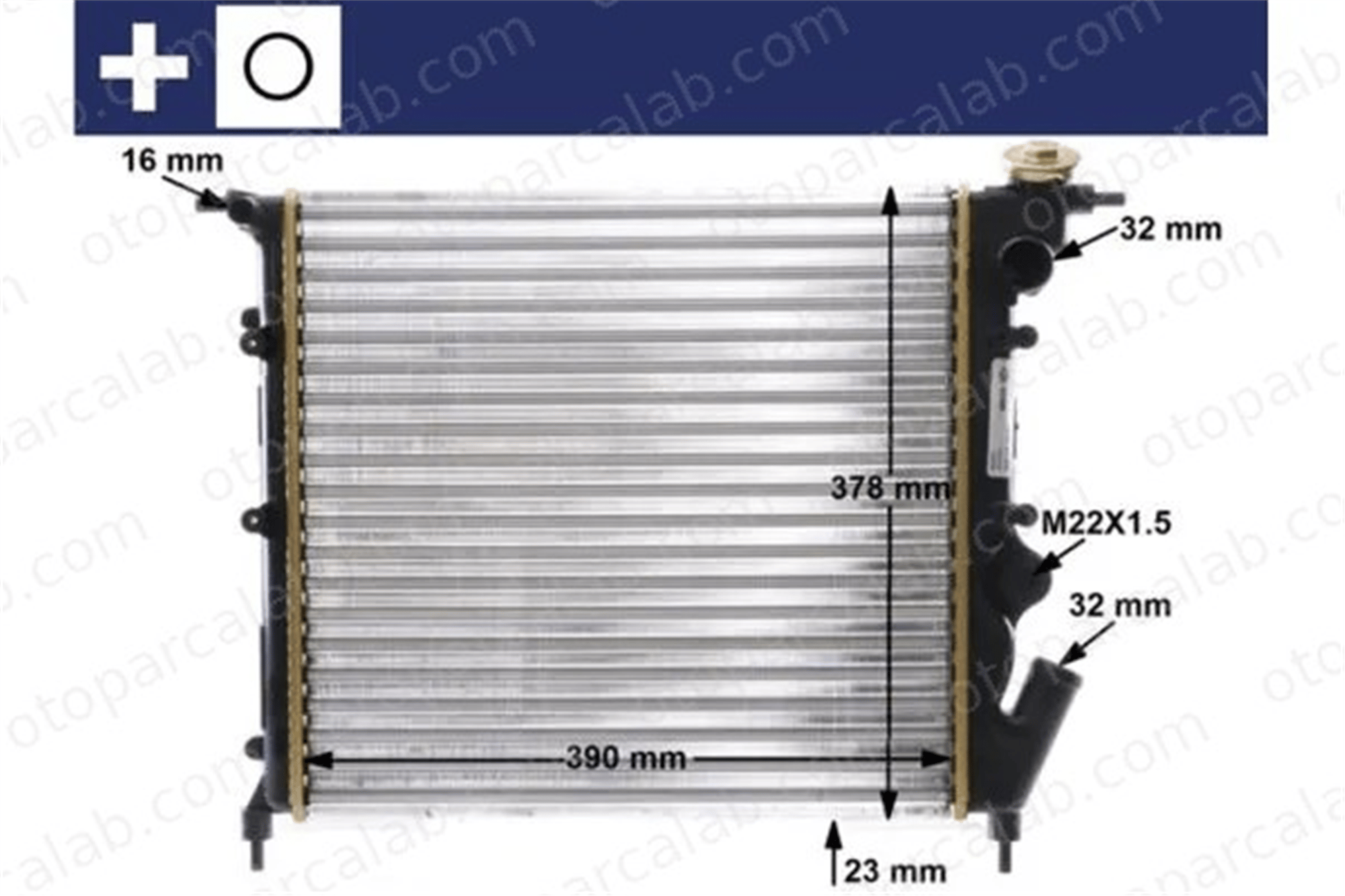MAHLE CR 642 000S Su Radyatörü RENAULT CLIO I CLIO I Kasa/eğik arka 1300342 7700784037