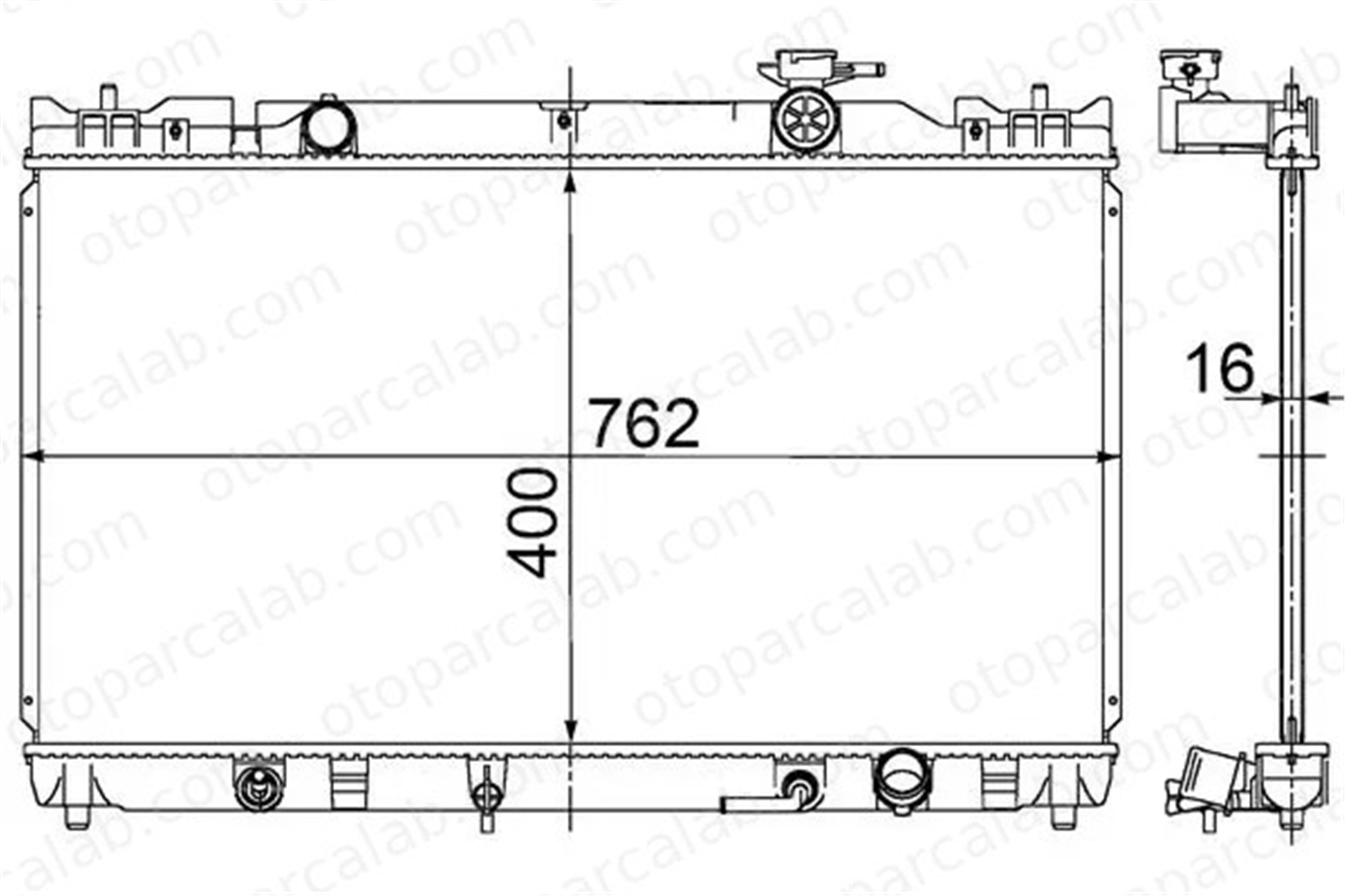 MAHLE CR 742 000S Su Radyatörü TOYOTA CAMRY Sedan 17117600511 164000H030
