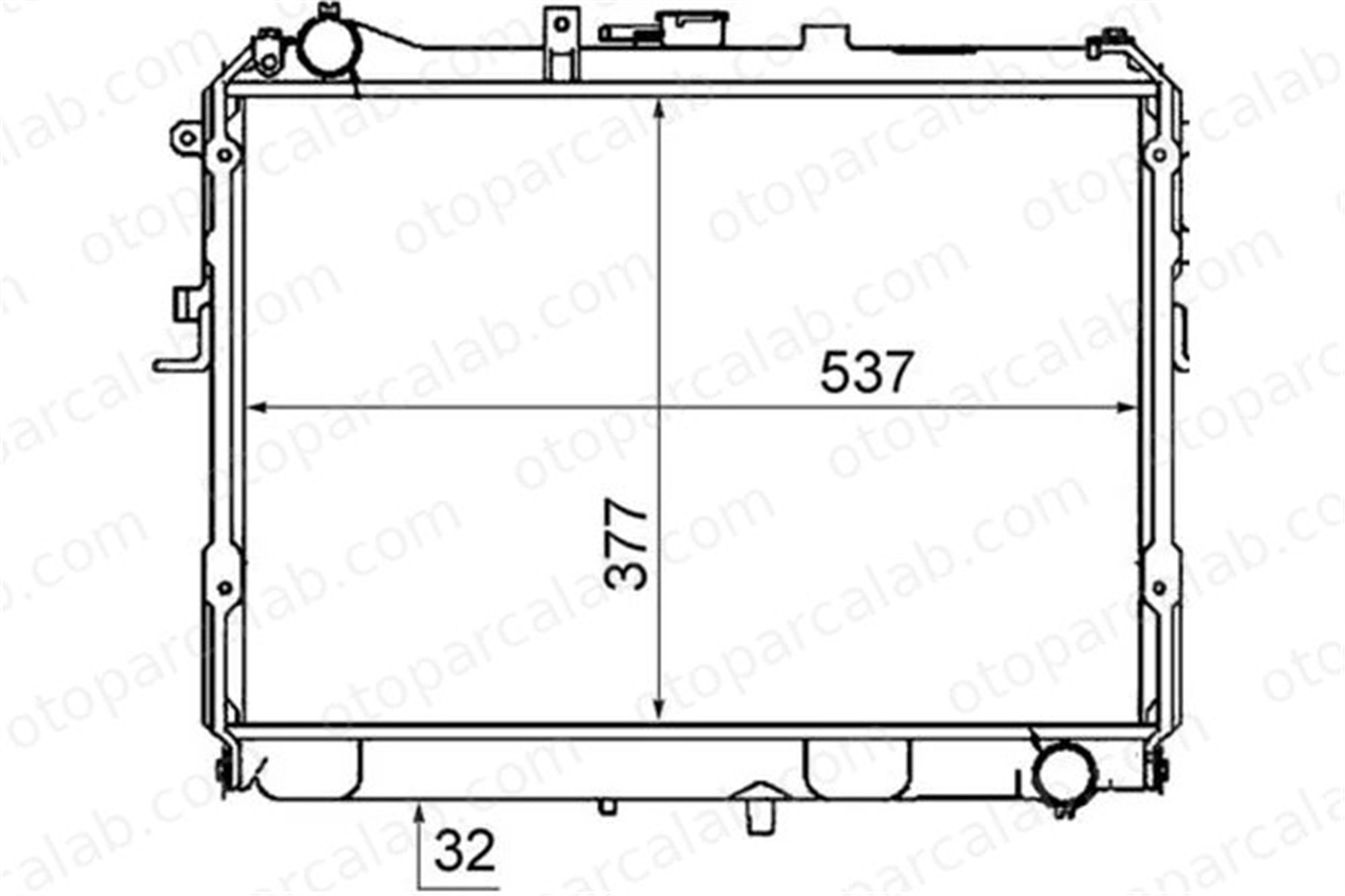 MAHLE CR 767 000S Su Radyatörü MAZDA E Panelvan/Van ASIA MOTORS ROCSTA Açık arazi aracı 25310H8300 25310