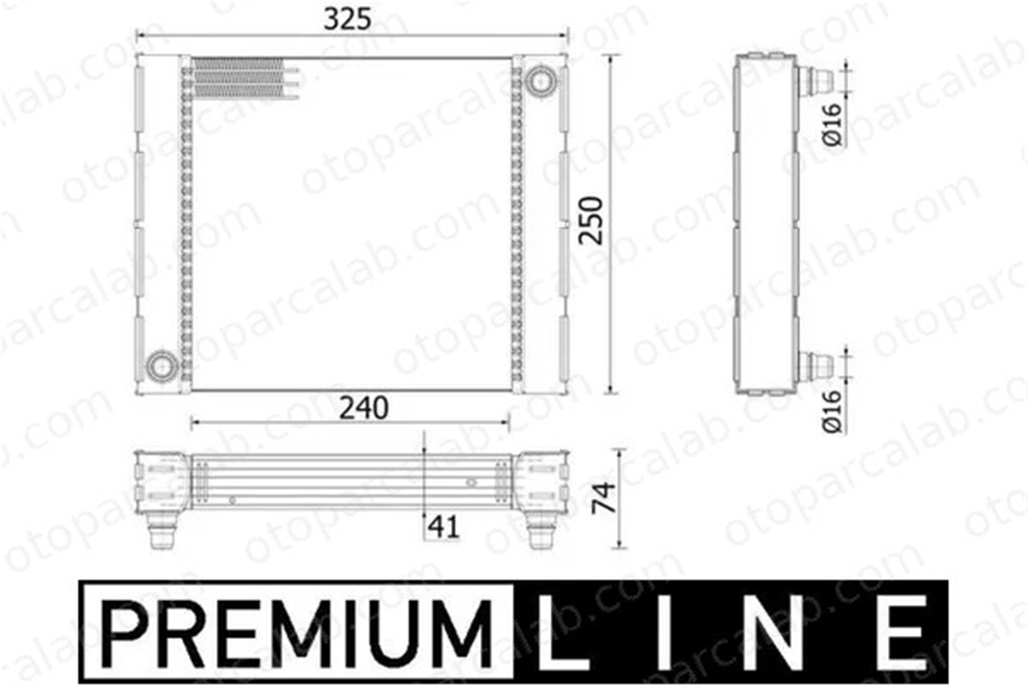 MAHLE CR 940 000P Su Radyatörü BMW 5 6 Cabrio 1300185 1300242