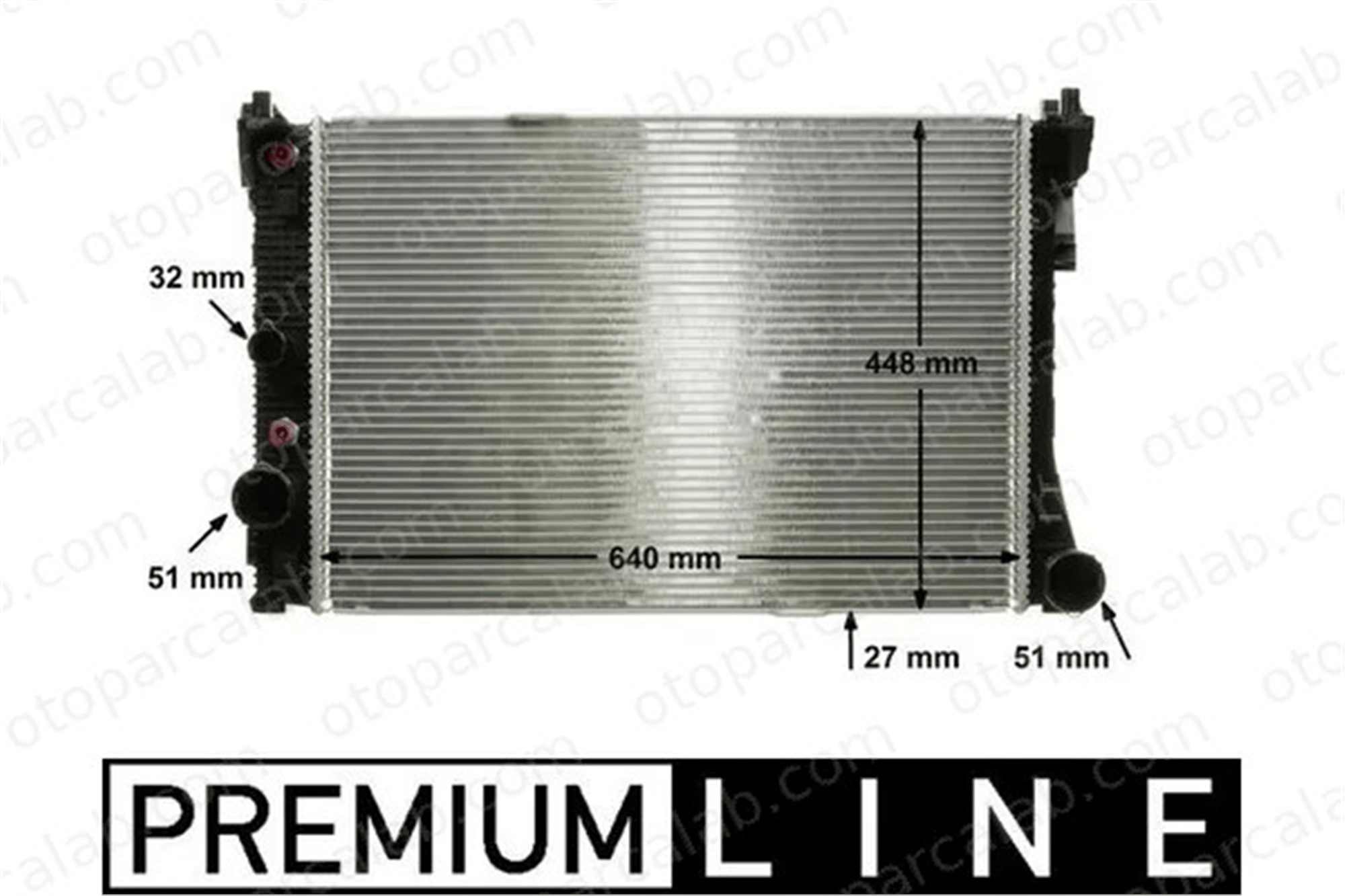 MAHLE CR 988 000P Su Radyatörü MERCEDES-BENZ C-SERISI C-SERISI T-Model A2045000203 A2045002803