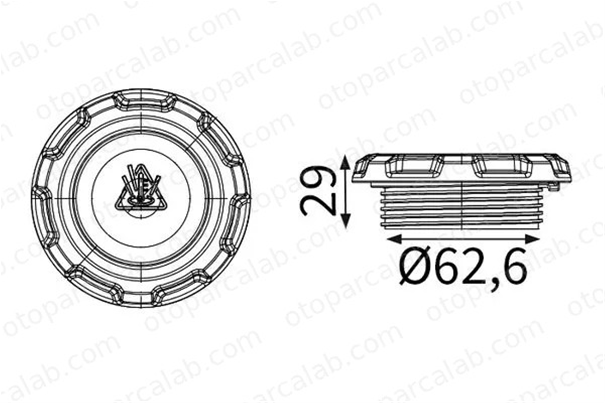 MAHLE CRB 146 000S Radyatör Yedek Su Depo Kapağı AUDI A3 Sportback VW GOLF VII 2Q0121321 2Q0121321A