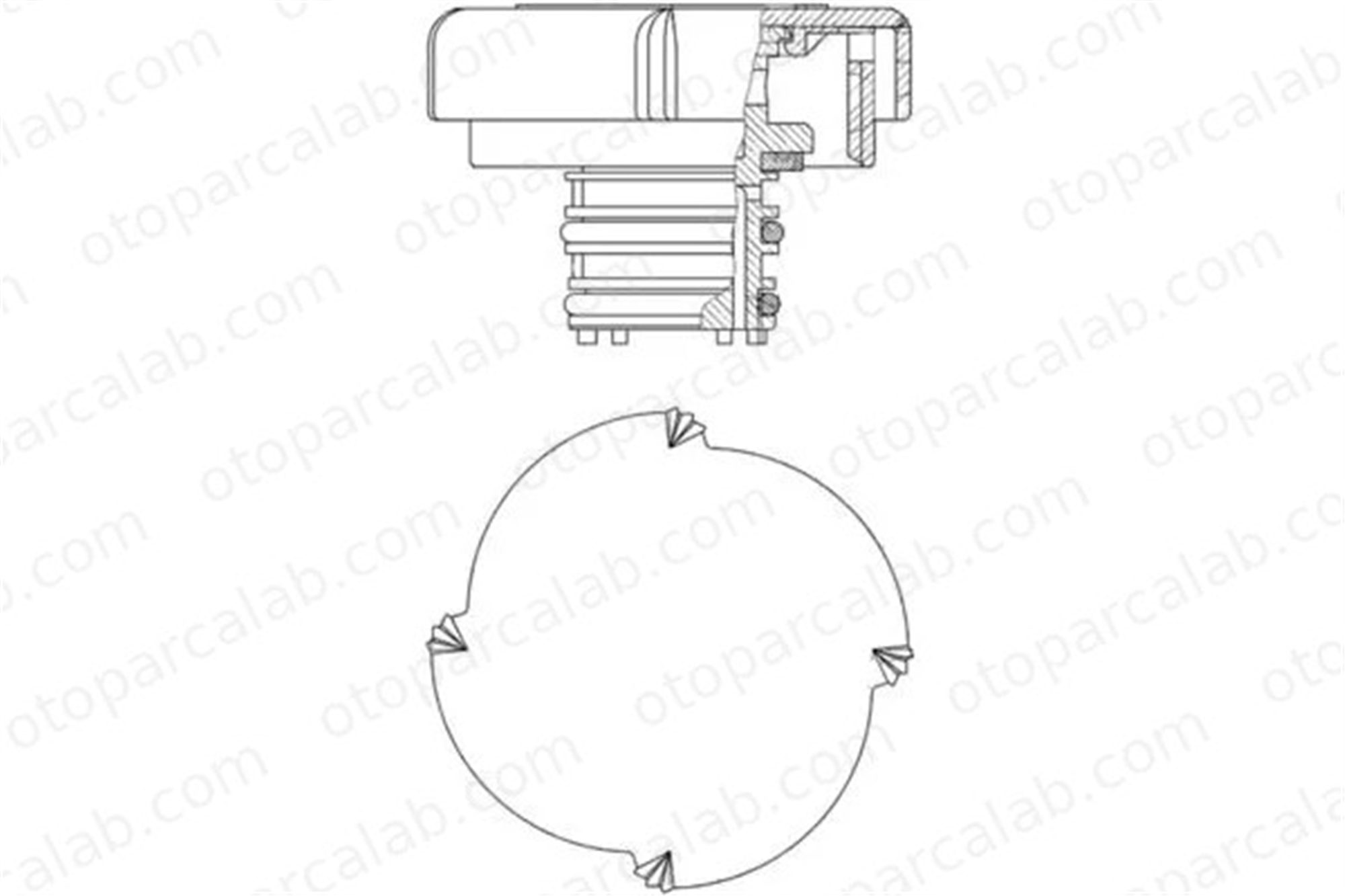 MAHLE CRB 21 000P Radyatör Yedek Su Depo Kapağı BMW 5 5 Touring 2242256 1719167