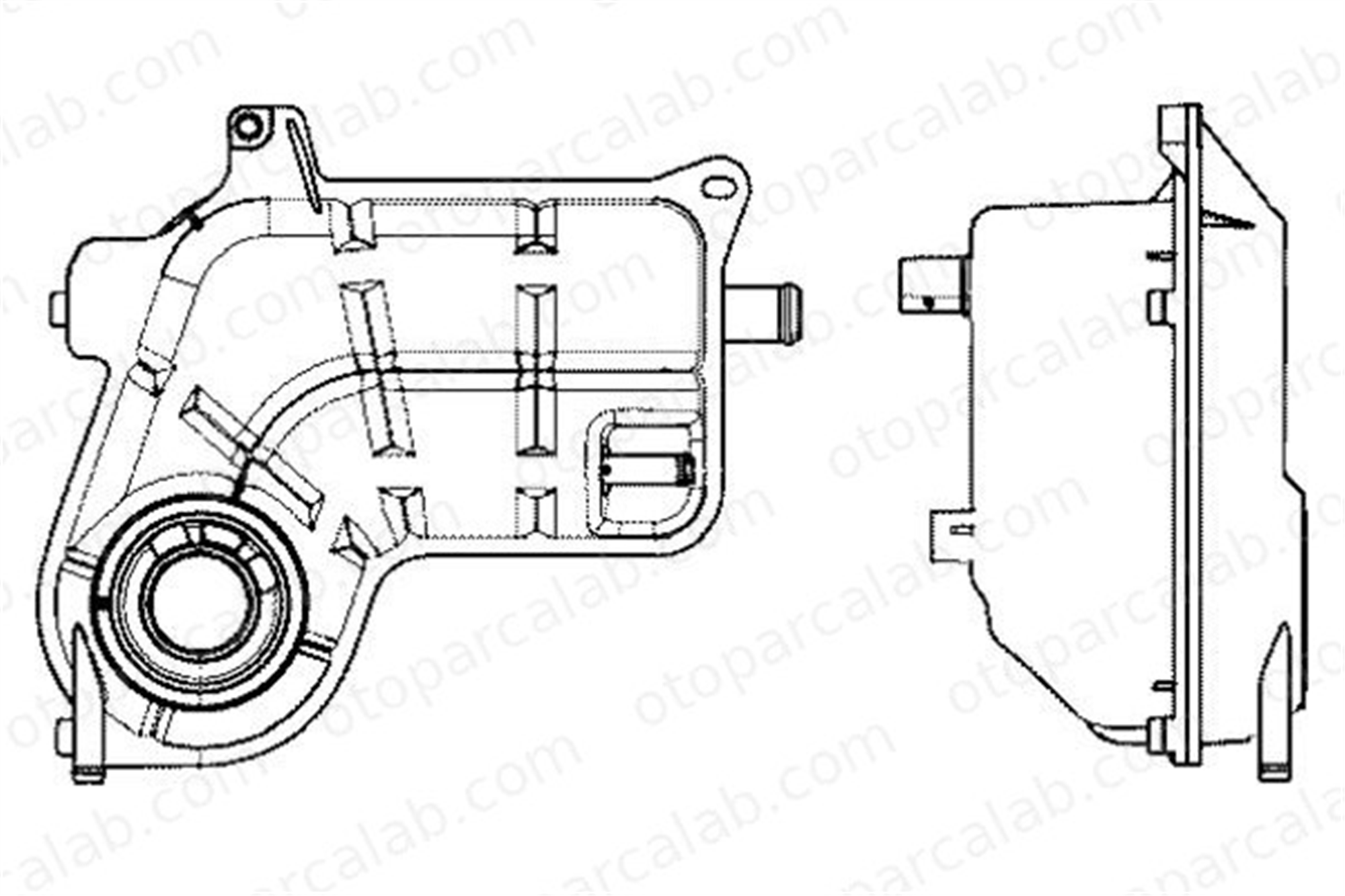 MAHLE CRT 25 000S Radyatör Yedek Su Deposu AUDI A6 C5 Avant A6 C5 8E0121403D