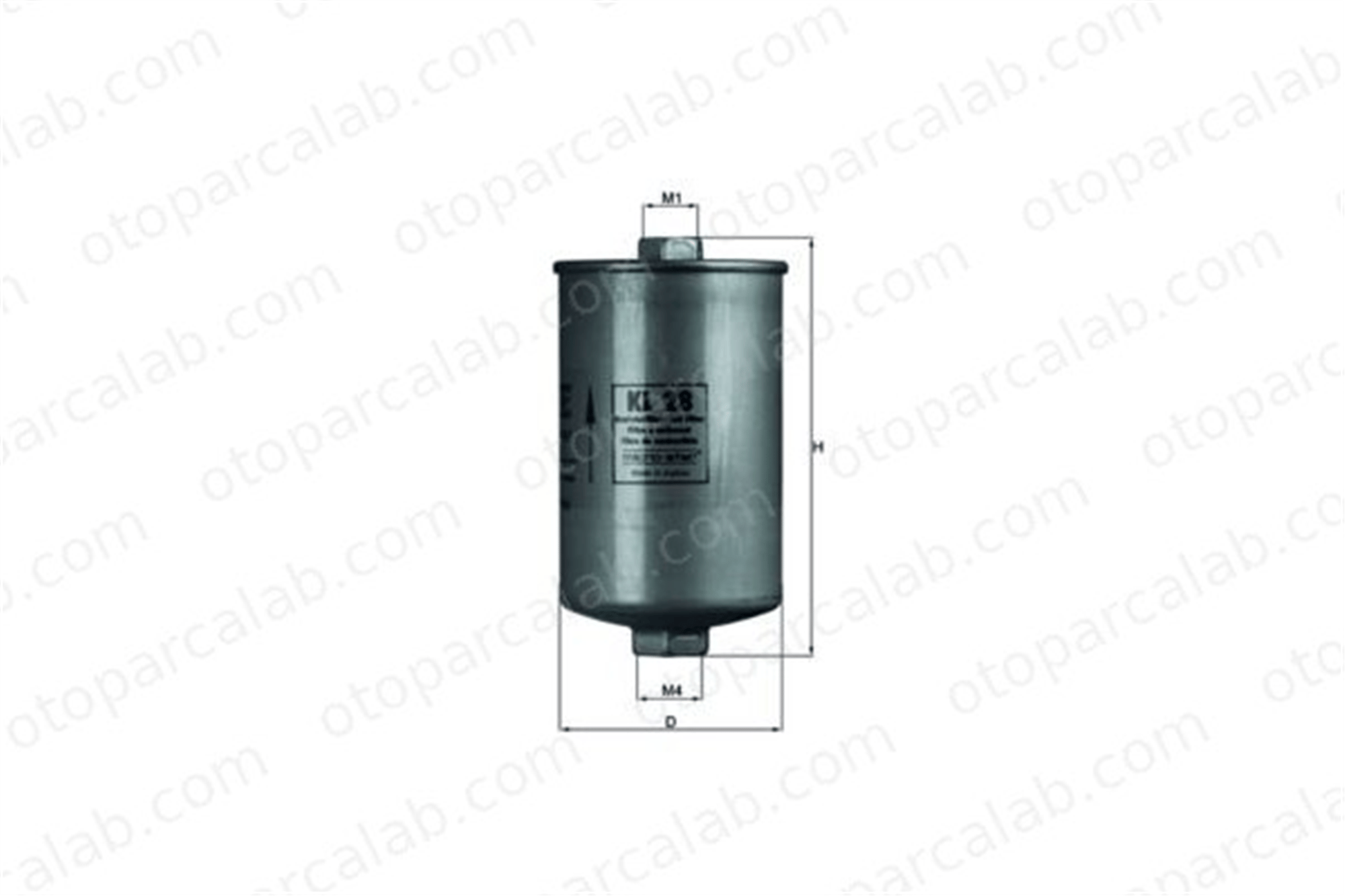 MAHLE KL 28 Yakıt Filtresi AUDI 80 B3 Sedan 90 B3 811133511B 443133511