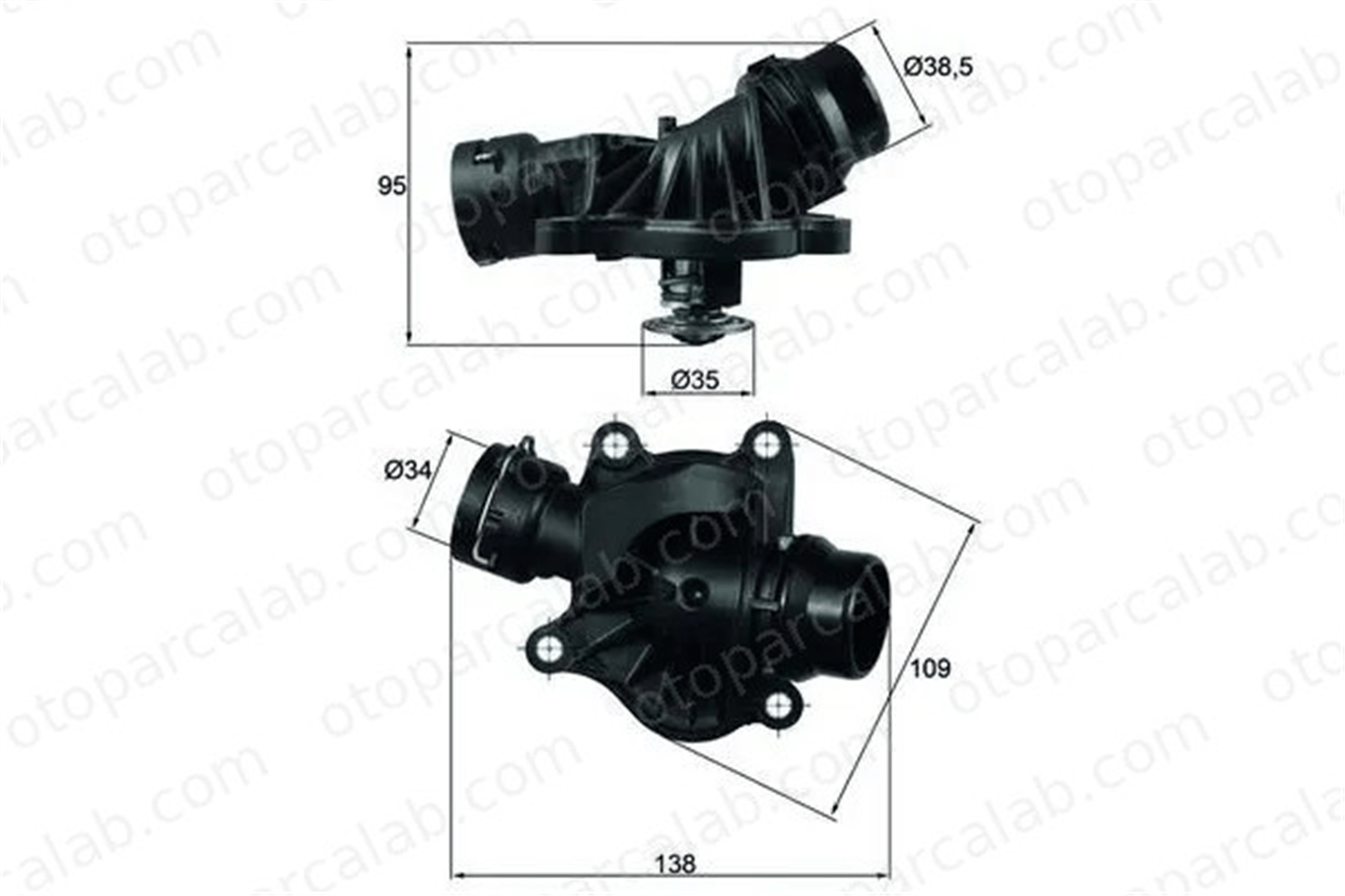 MAHLE TI 234 88 Termostat BMW 3 3 Touring 11517805811 11517787052