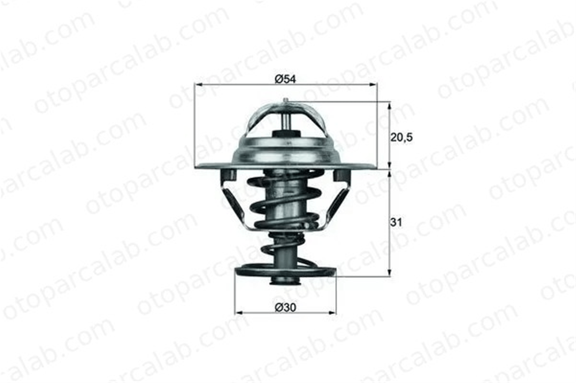 MAHLE TX 10 76D Termostat 76 °C MITSUBISHI PAJERO I Canvas Top L 300 III Minibüs/Otobüs 15440977 1544297