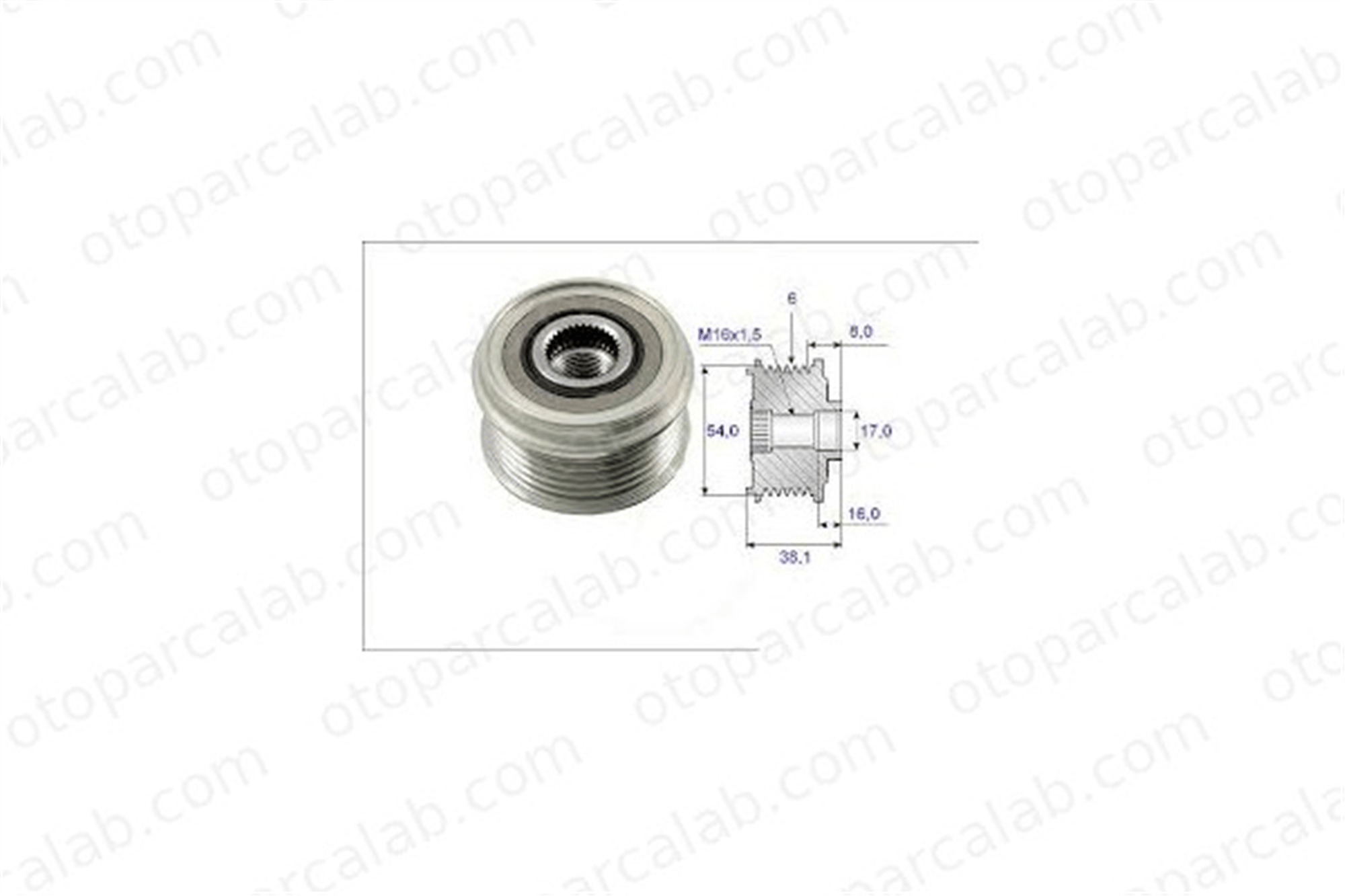 MAKO 83669501 Alternatör Kasnağı FIAT PANDA BMW 3 93192631 77362721