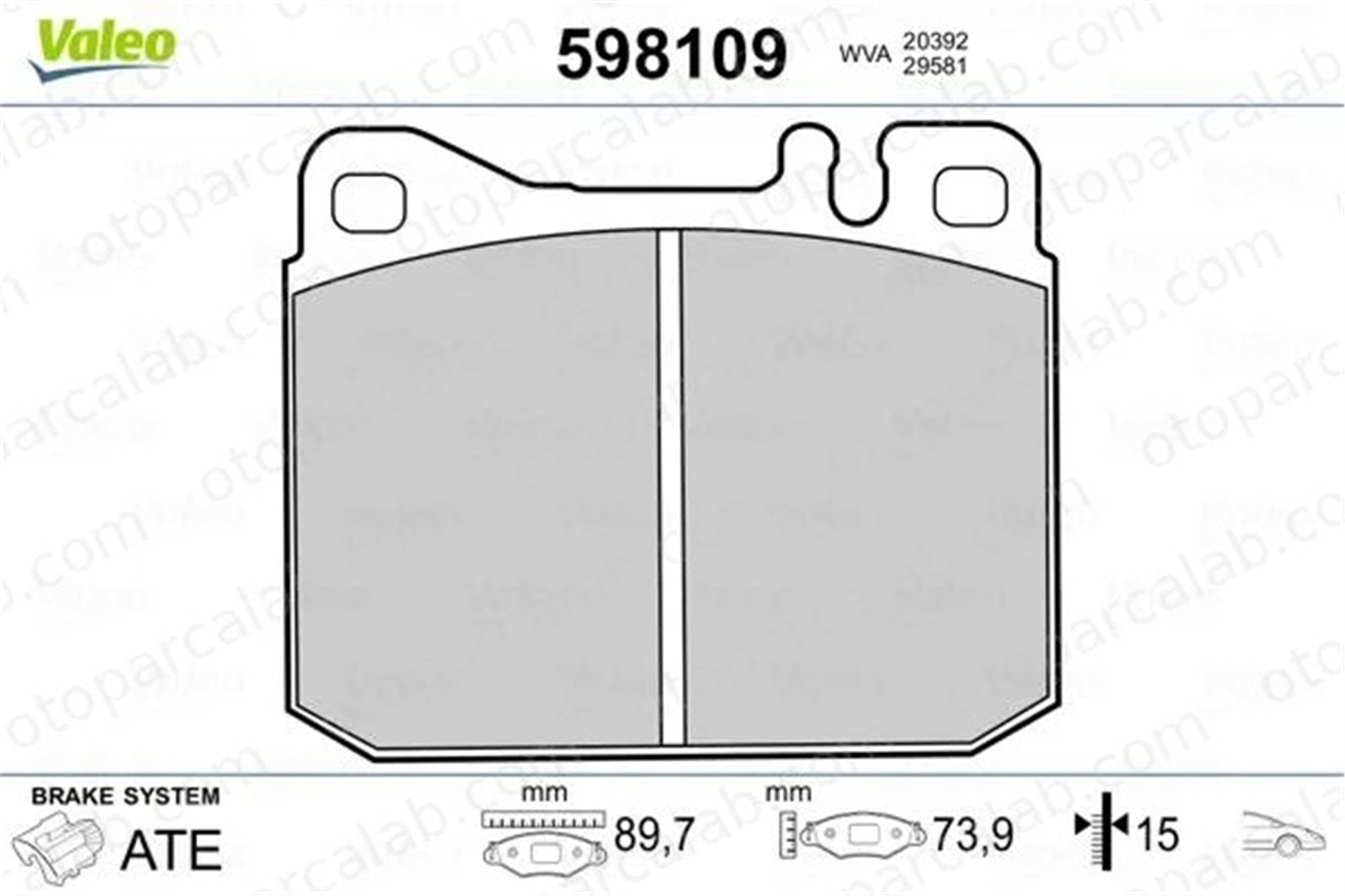 MANDO 015056 Fren Disk Balata Ön MERCEDES-BENZ AROCS ACTROS MP4 / MP5 14209220 A0004206320