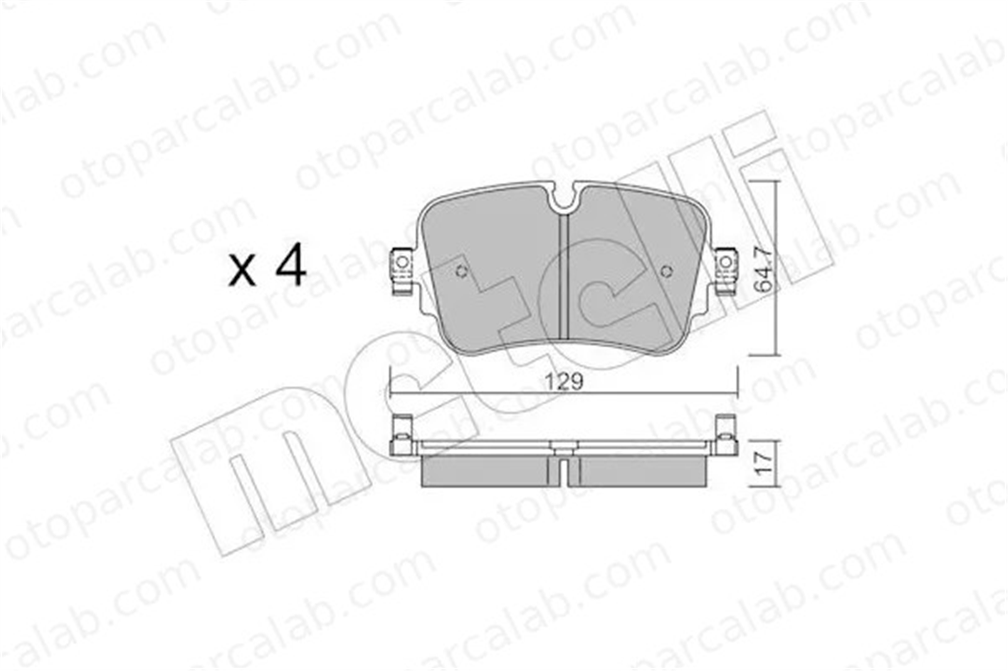 MANDO 015392 Fren Disk Balata Arka AUDI A8 D5 Q8 4M0698451G 4KE698451A