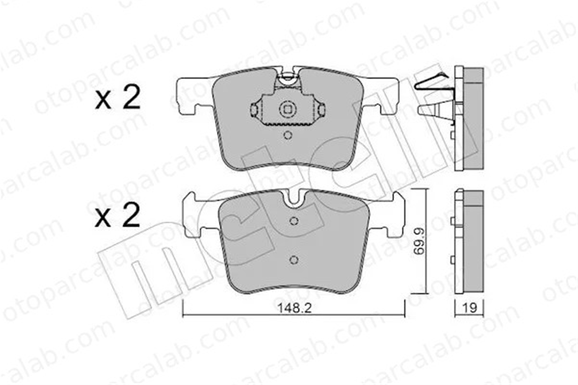 MANDO 015425 Fren Disk Balata Ön BMW 3 3 Gran Turismo 3410685918 34106799801