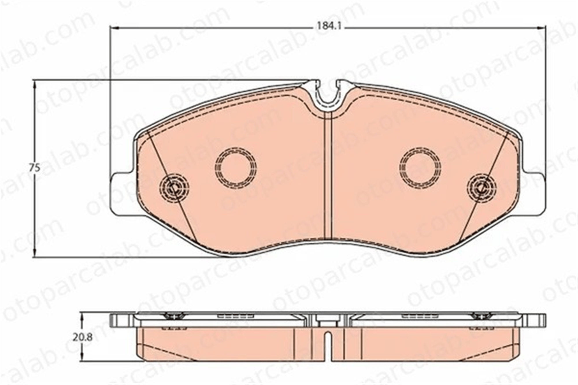 MANDO 015692 Fren Disk Balata Ön MERCEDES-BENZ VITO Mixto VITO Tourer A447420020 A4474200220
