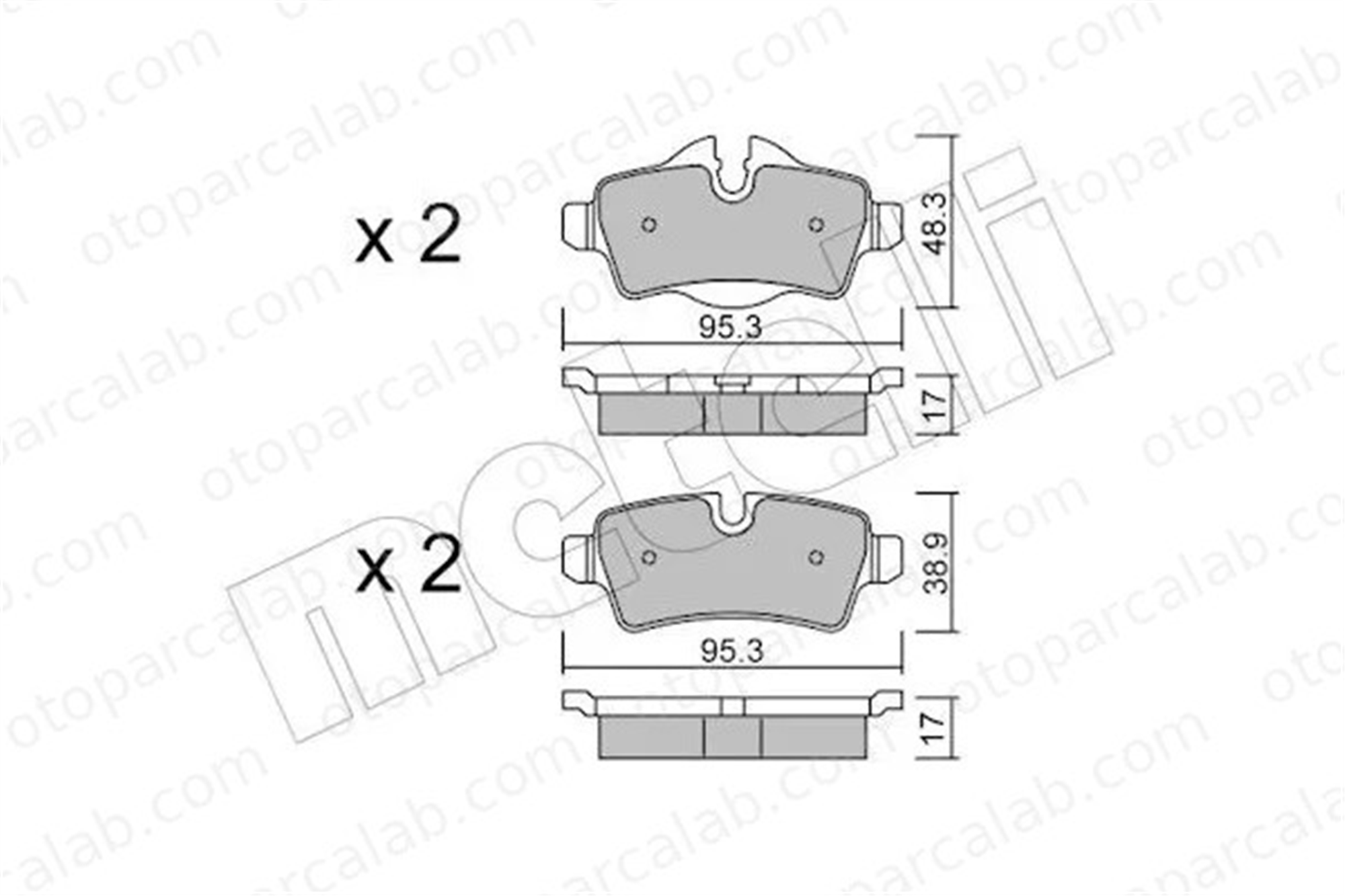 MANDO 015699 Fren Disk Balata Arka MINI MINI MINI CLUBMAN 3421677289 34212289154