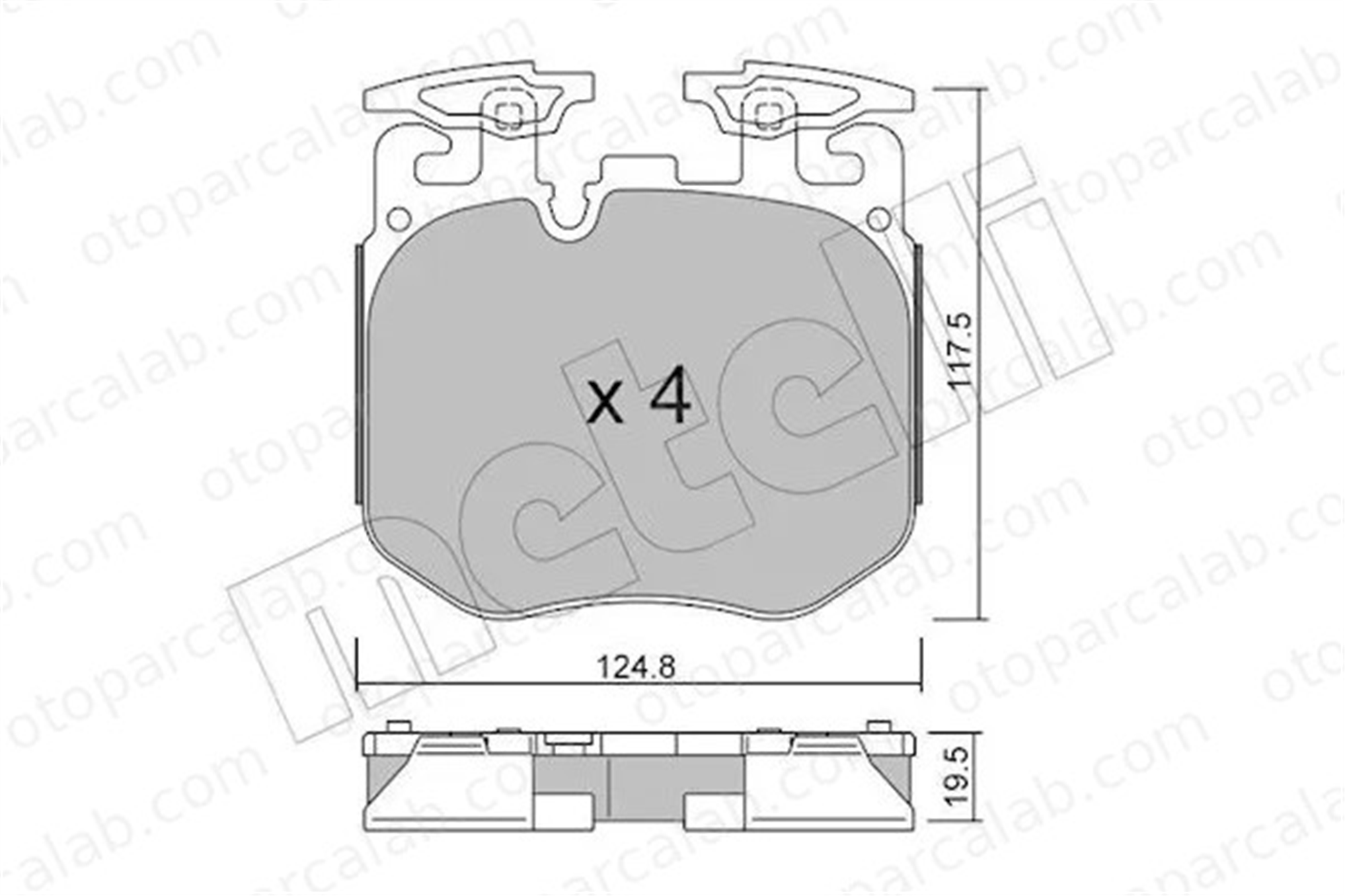 MANDO 016052 Fren Disk Balata Ön BMW 7 X5 3410688351 34106888459