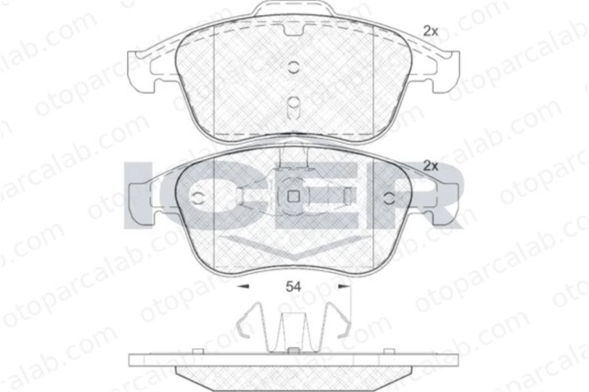 MANDO MBF010146A Fren Disk Balata Ön RENAULT SCÉNIC III GRAND SCÉNIC III MBF010146 410600011R