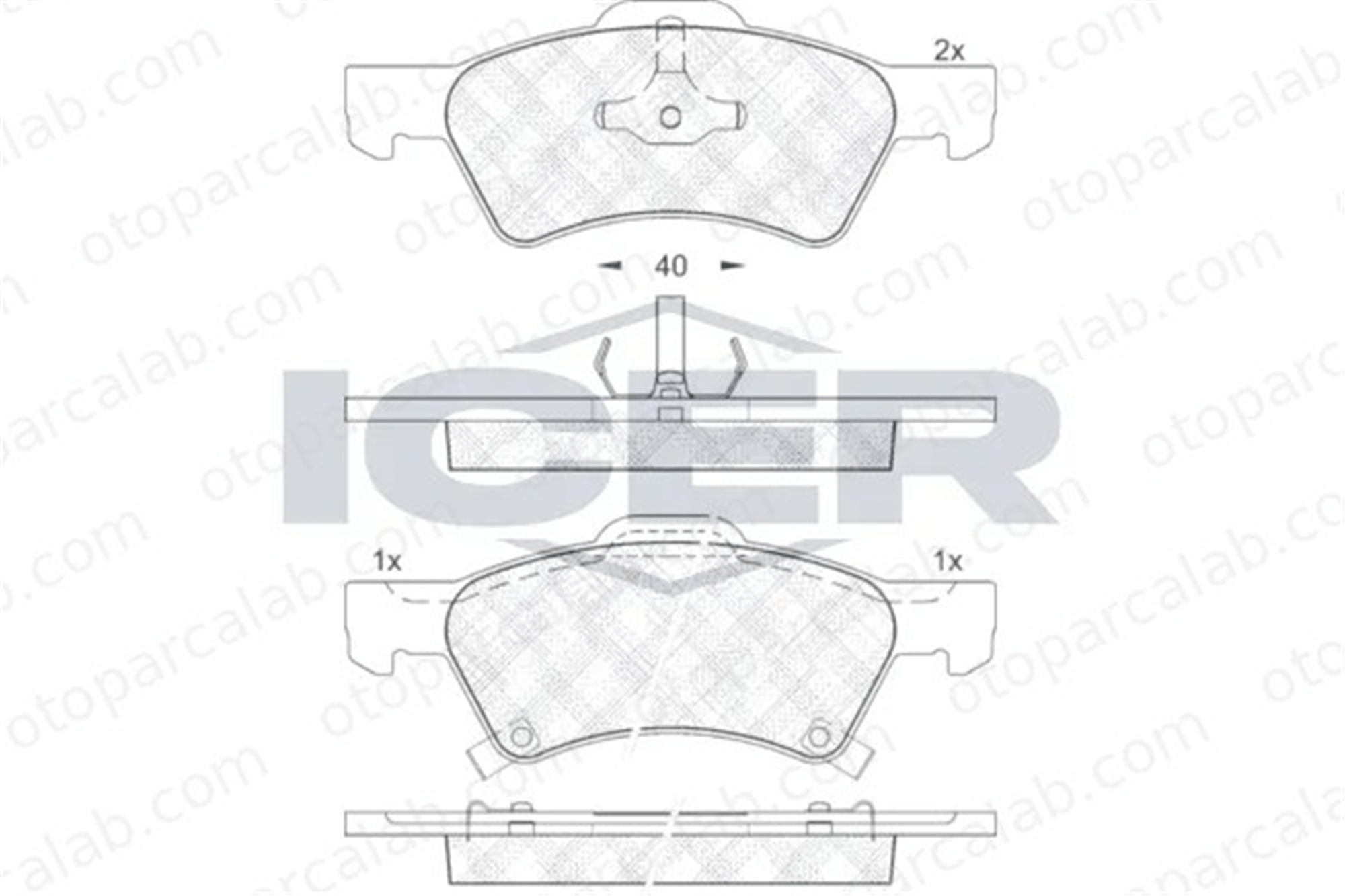 MANDO MBF010311 Fren Disk Balata Ön CHRYSLER VOYAGER IV DODGE CARAVAN MBF010311 5019803AA