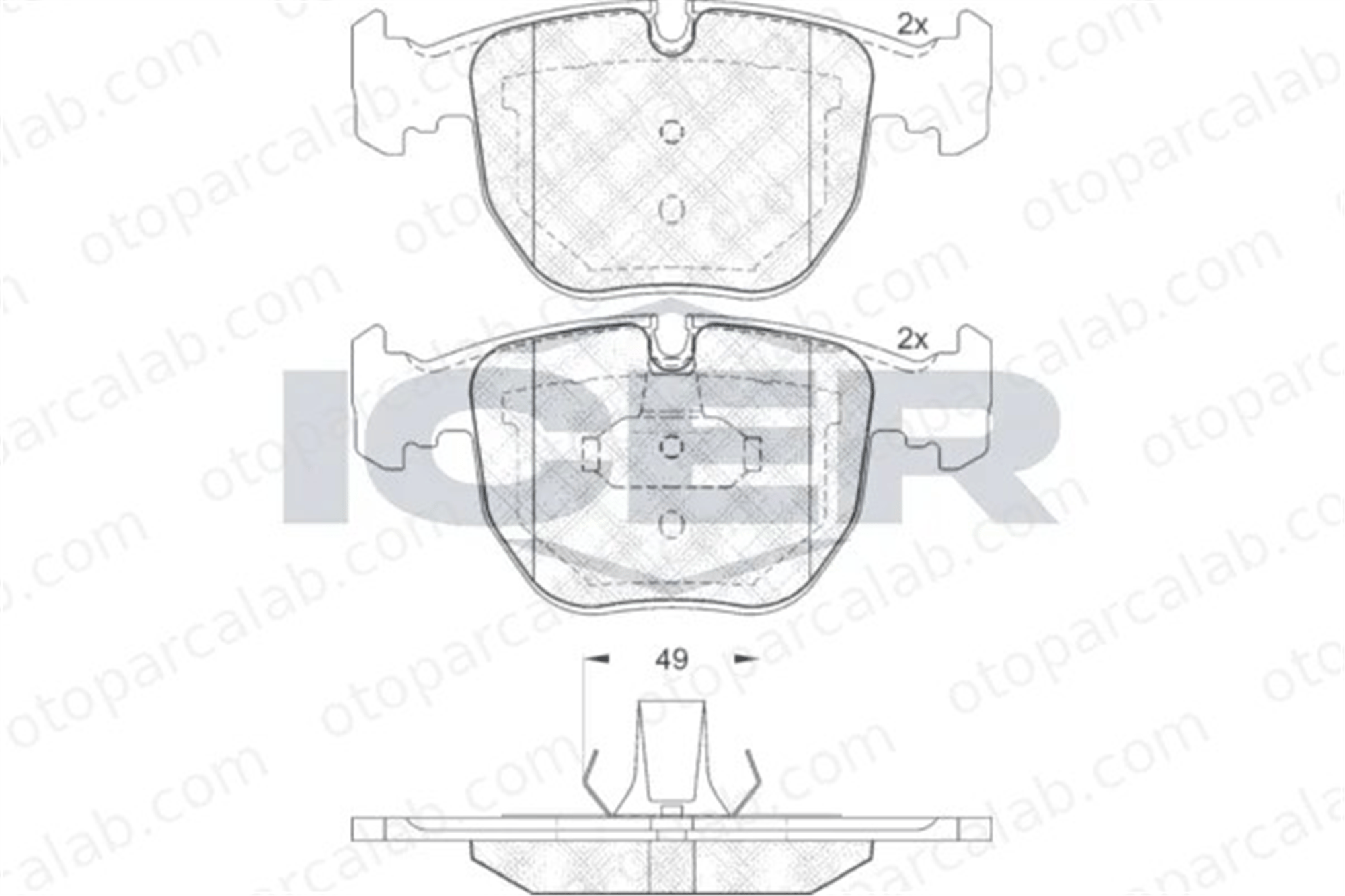 MANDO MBF010341 Fren Disk Balata Ön BMW 5 5 Touring MBF010341 34112282090