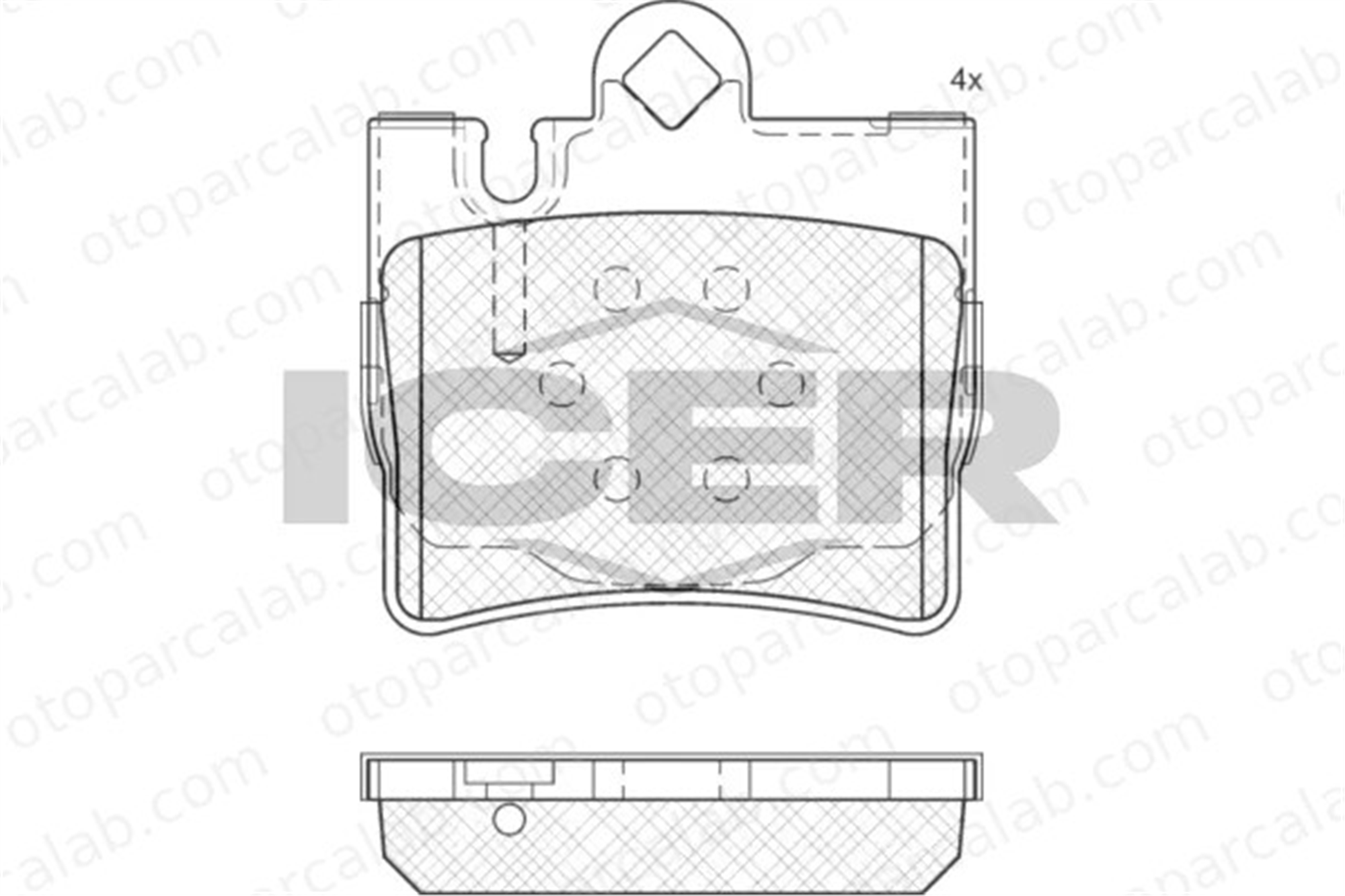 MANDO MBF010347 Fren Disk Balata Arka MERCEDES-BENZ S-SERISI S-SERISI Coupe MBF010347 34200620