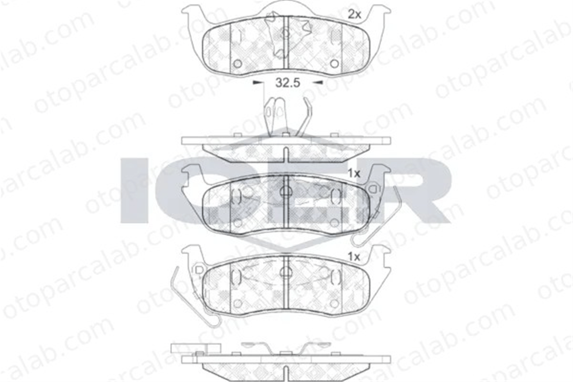 MANDO MBF010362 Fren Disk Balata Arka JEEP GRAND CHEROKEE III COMMANDER MBF010362 5080871AA