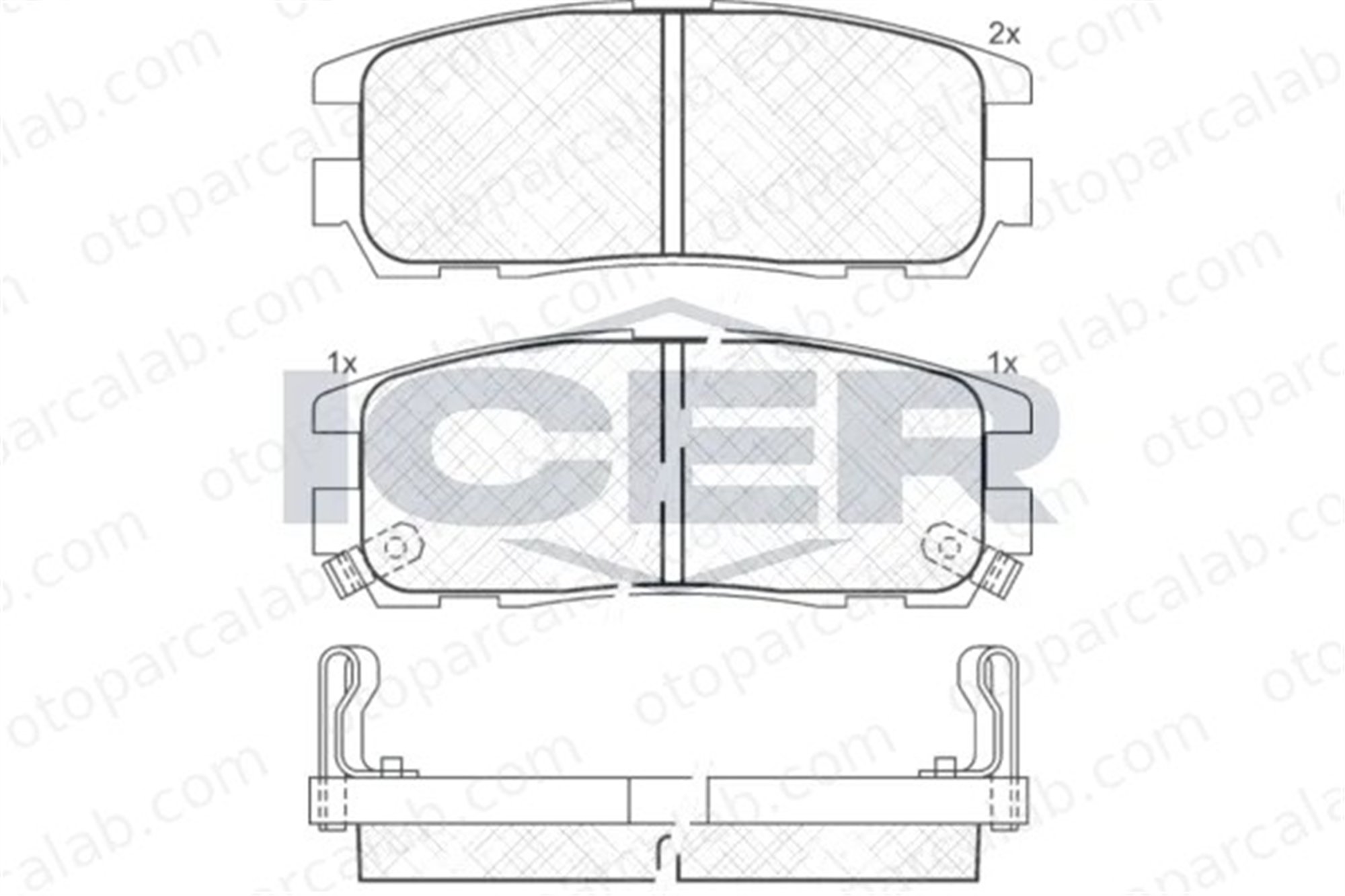 MANDO MBF010373 Fren Disk Balata Arka OPEL FRONTERA A FRONTERA B MBF010373 8970352660