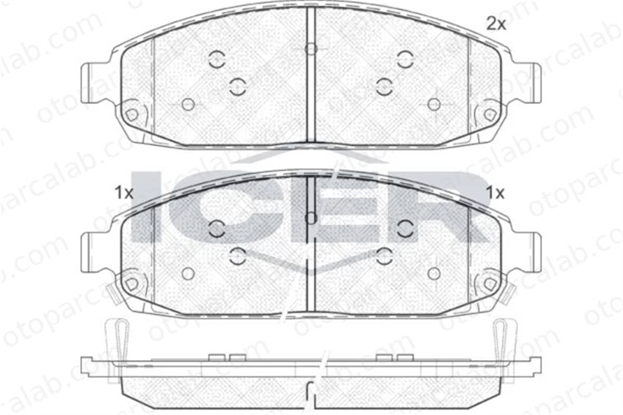 MANDO MBF010411 Fren Disk Balata Ön JEEP GRAND CHEROKEE III COMMANDER MBF010411 5080868AA