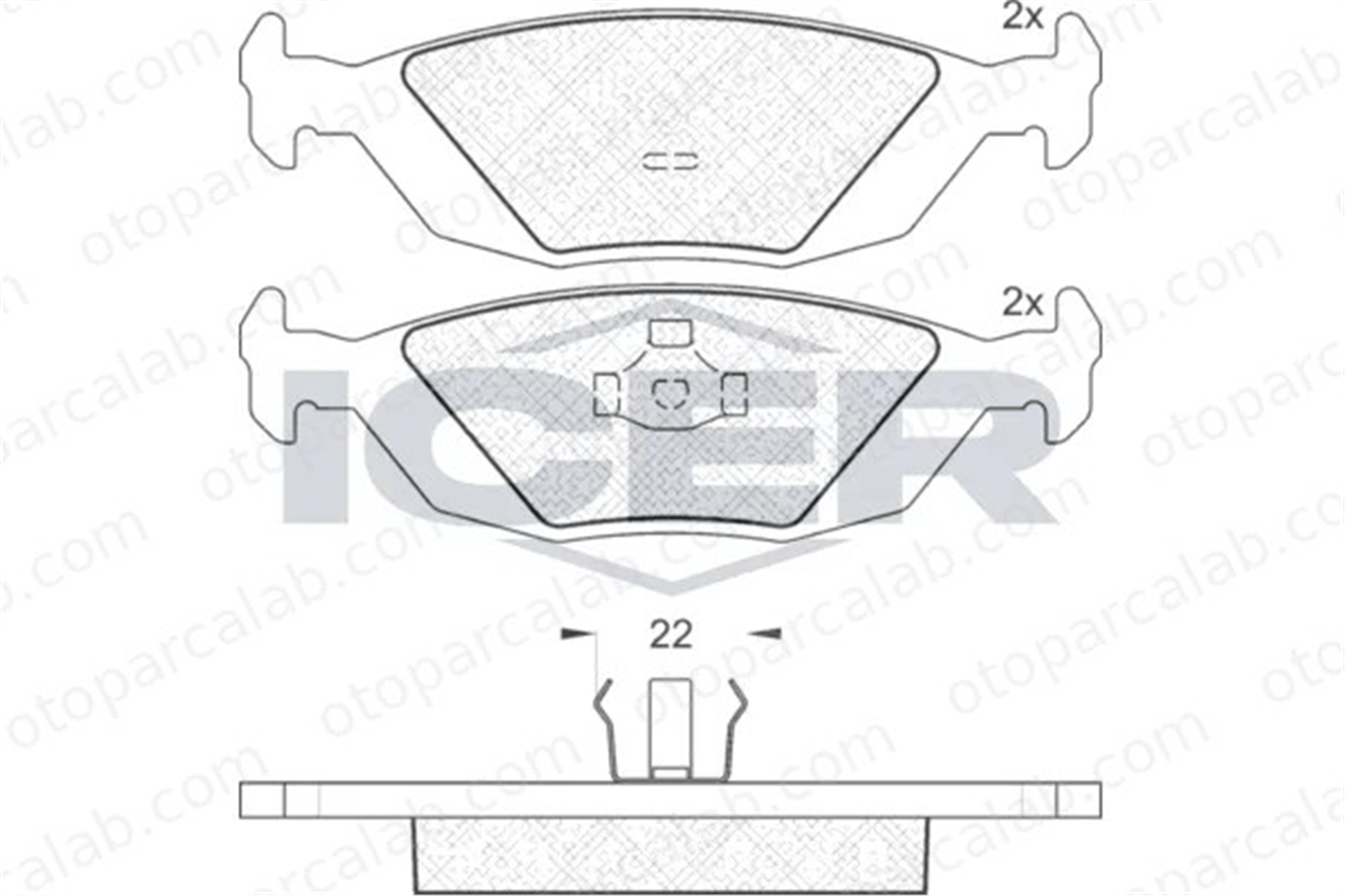 MANDO MBF010412 Fren Disk Balata Arka SAAB 9000 9000 Hatchback MBF010412 4196317