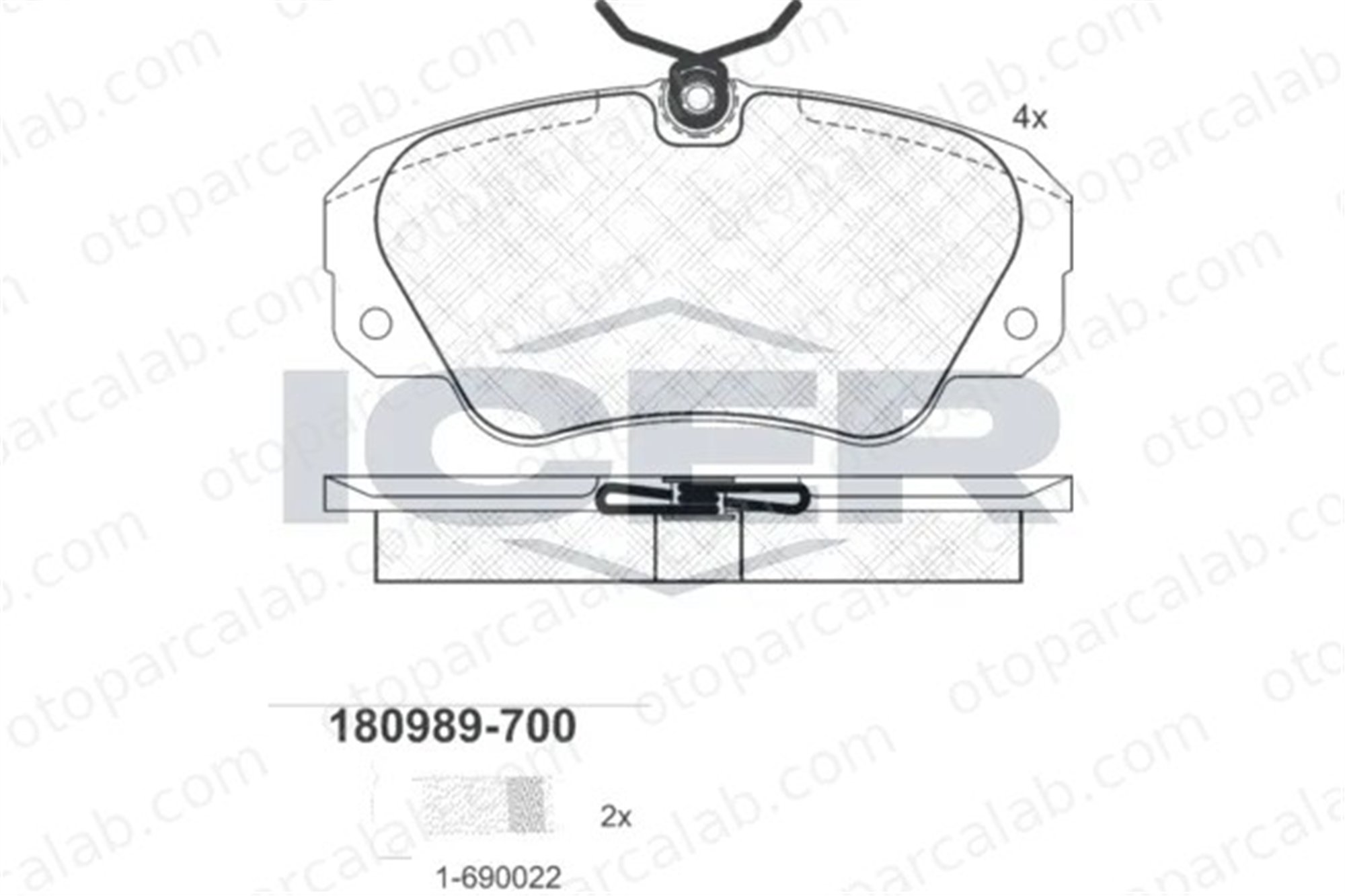 MANDO MBF010622 Fren Disk Balata Ön OPEL OMEGA B OMEGA B Station wagon MBF010622 90541293