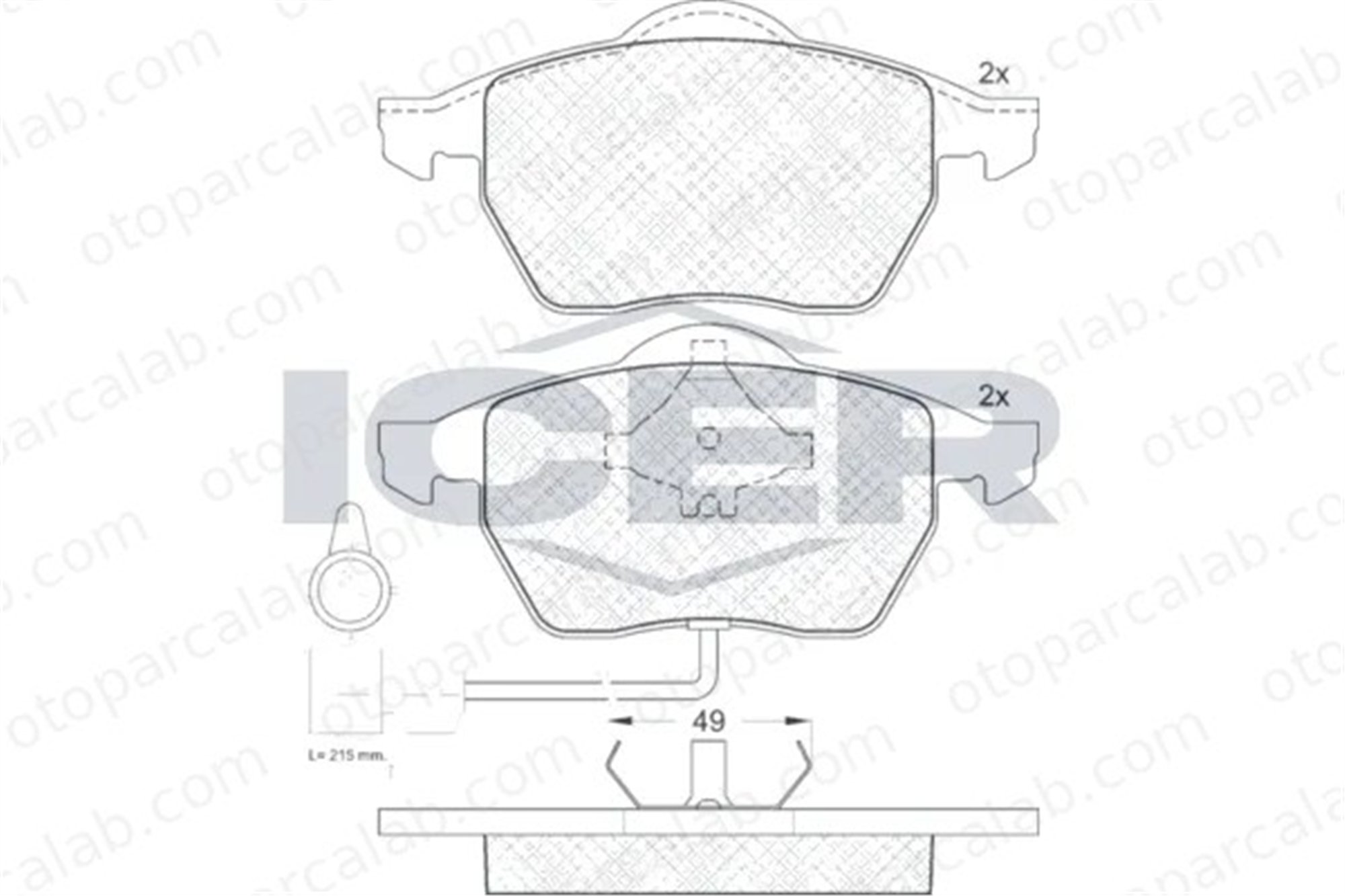 MANDO MBF010725 Fren Disk Balata Ön AUDI A6 C4 Avant A6 C4 MBF010725 4A0698151