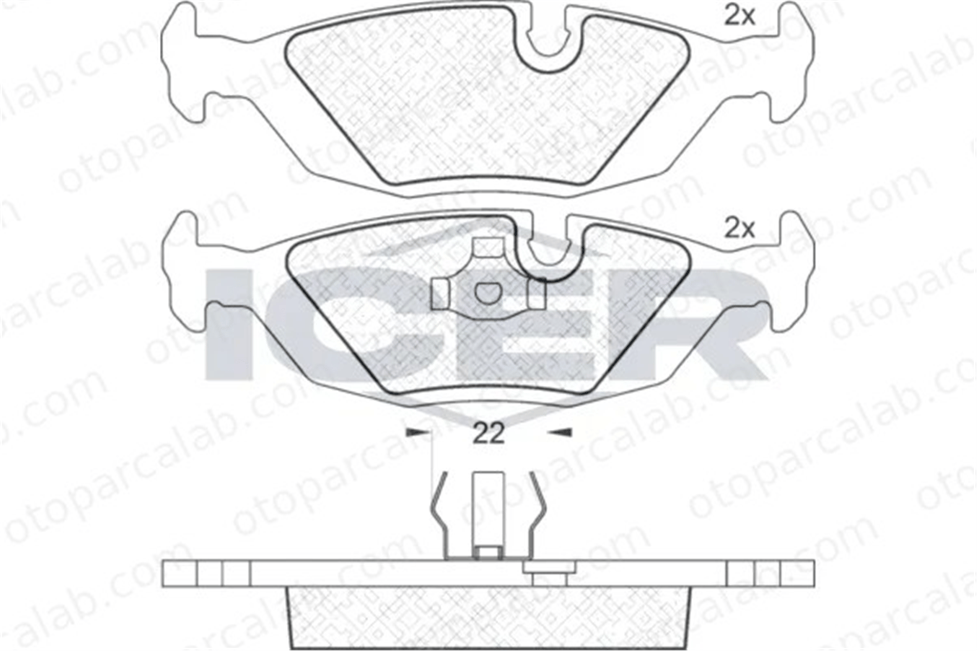 MANDO MBF011037 Fren Disk Balata Arka BMW 3 5 MBF011037 34211153196