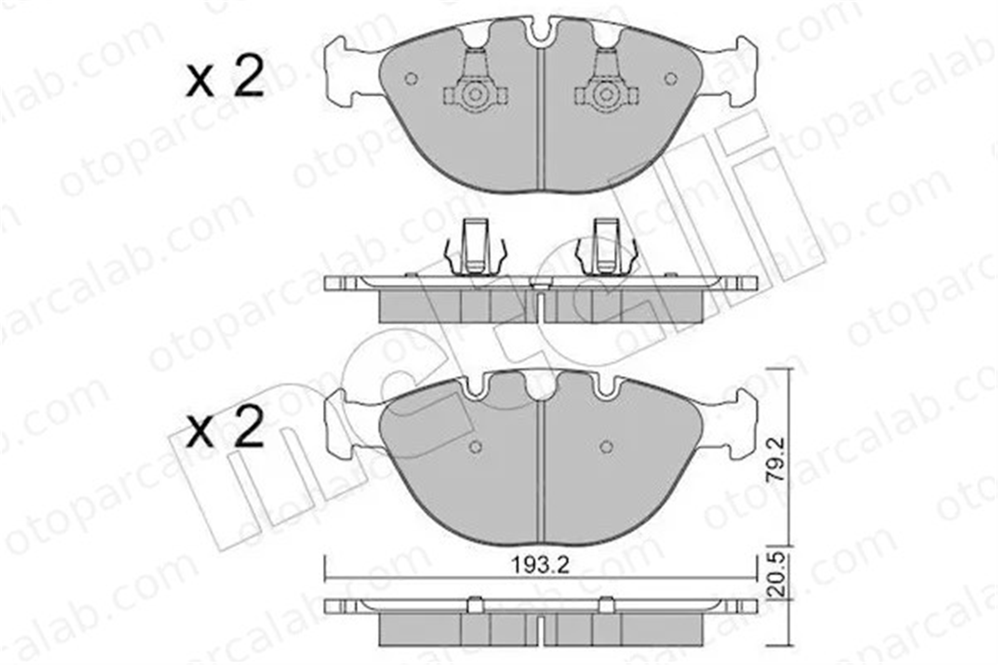 MANDO MBF015402 Fren Disk Balata Ön BMW X5 MBF015402 34112180420